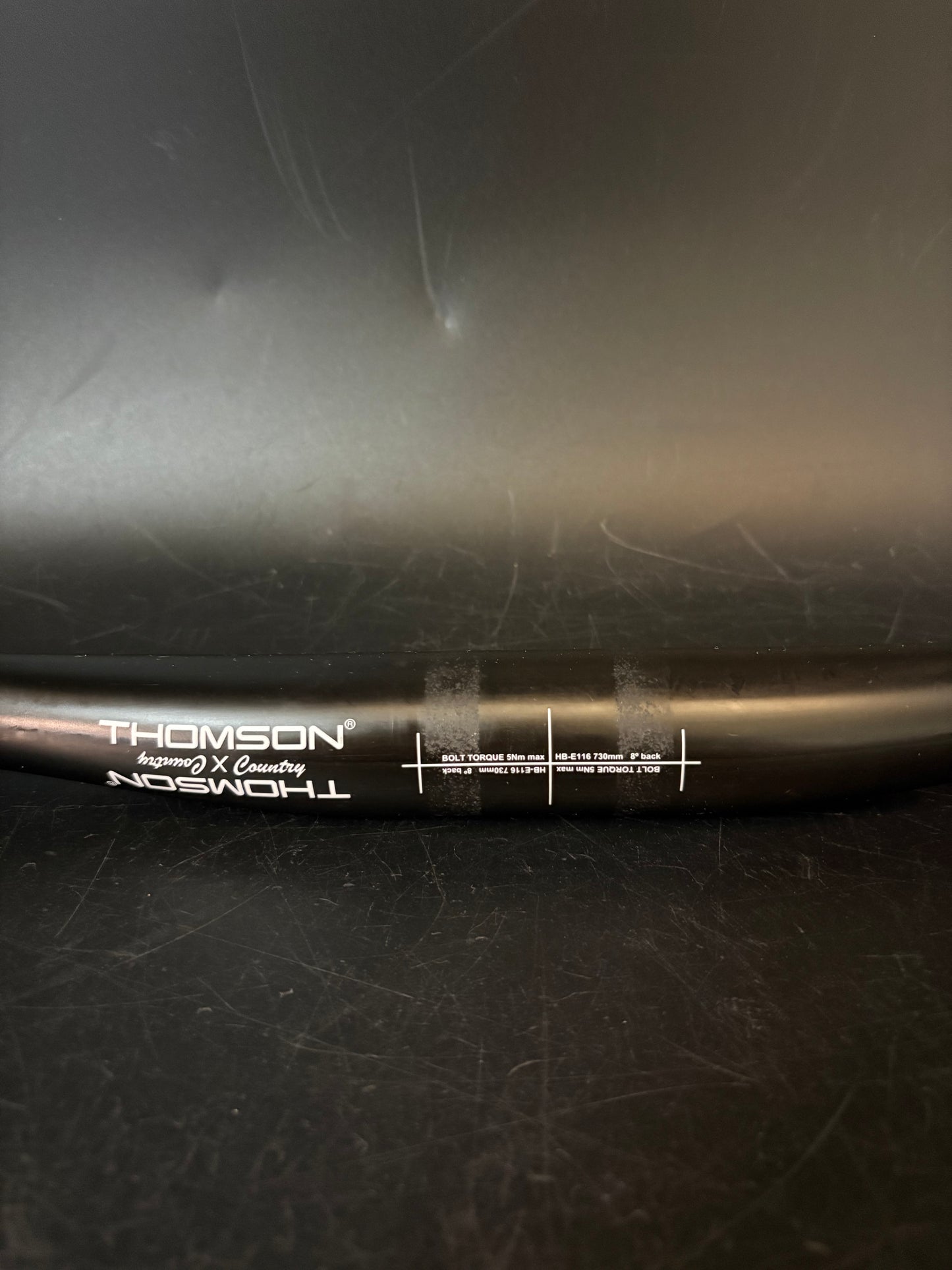 Thomson X Country Flat Handlebar Carbon 650mm 31.8