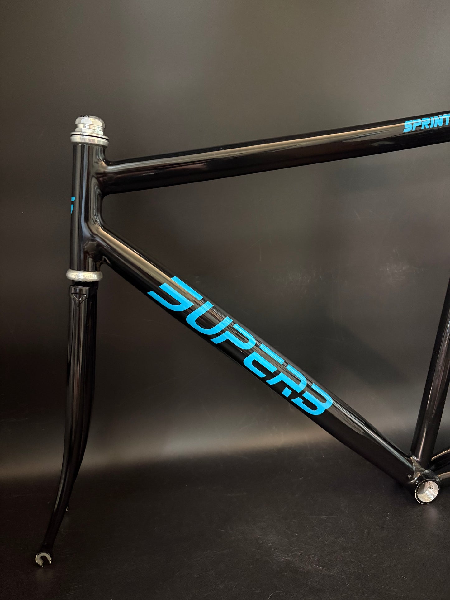 Superb Sprint Frameset Black 59cm ST 56cm TT