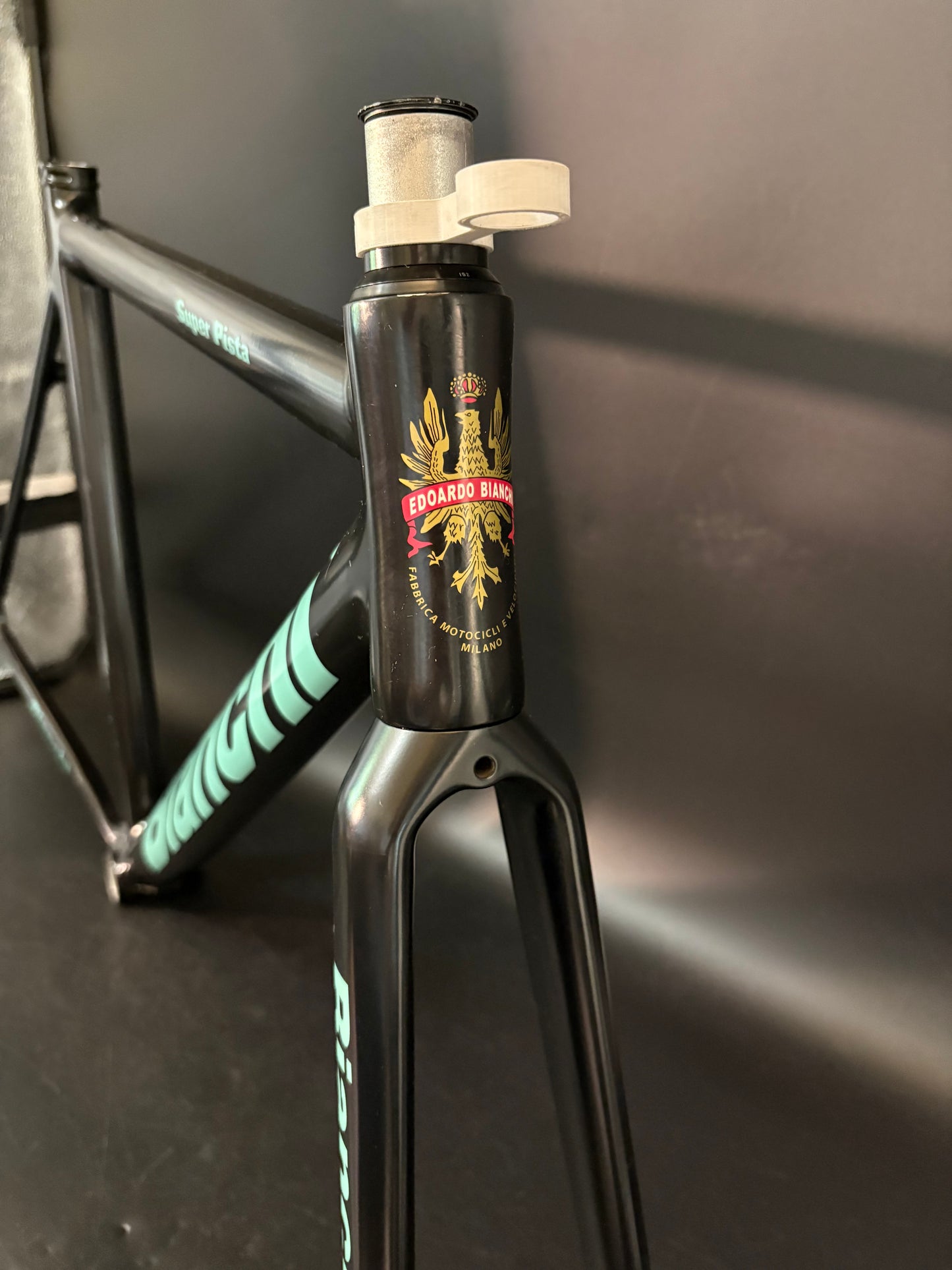 Bianchi Super Pista Frameset Black/Celeste 53cm