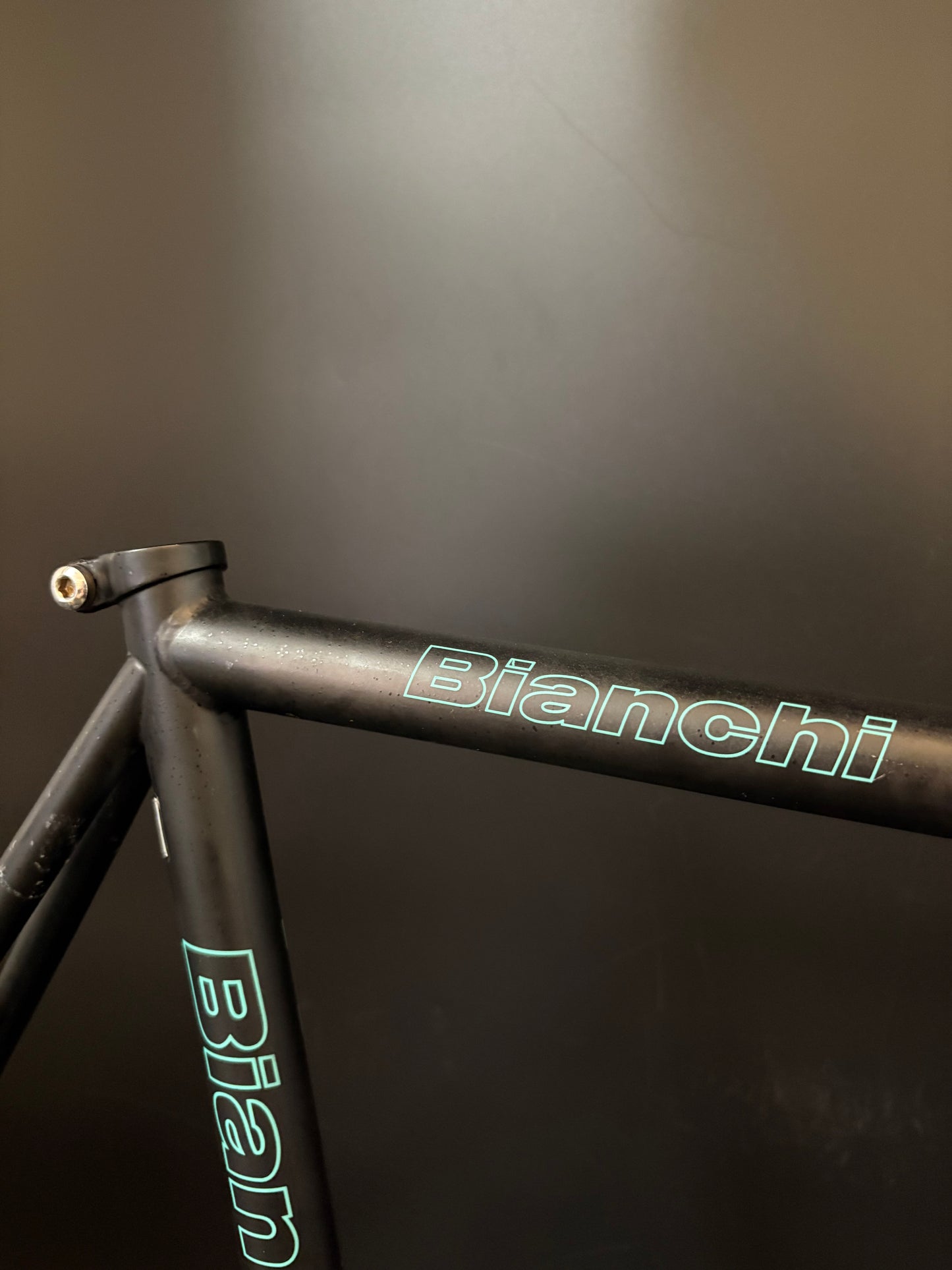 Bianchi Pista Frameset Black 57cm w/ Crankset + Saddle