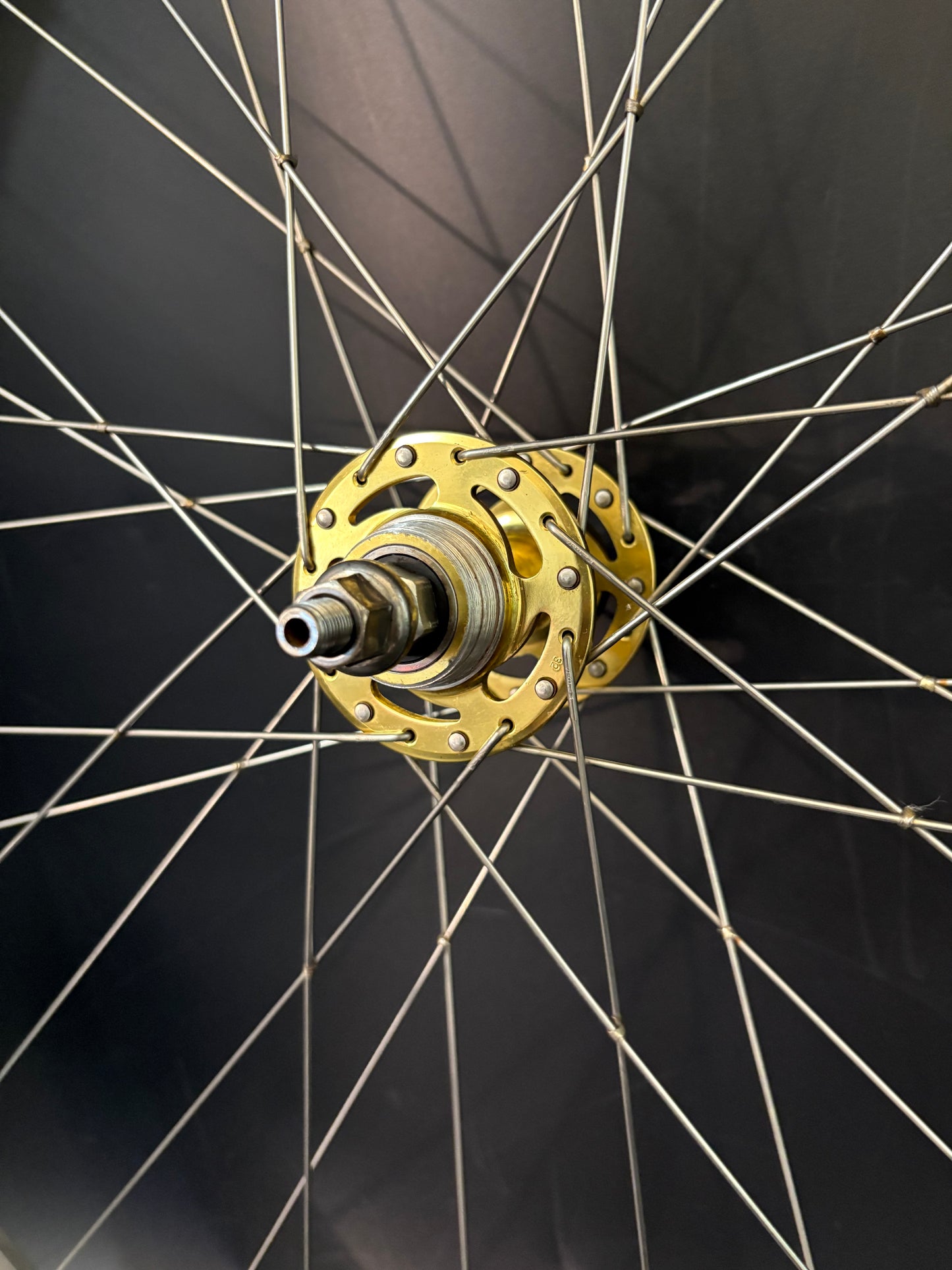 Sun Rims CR18 Silver / All City Gold Rear Wheel 32h