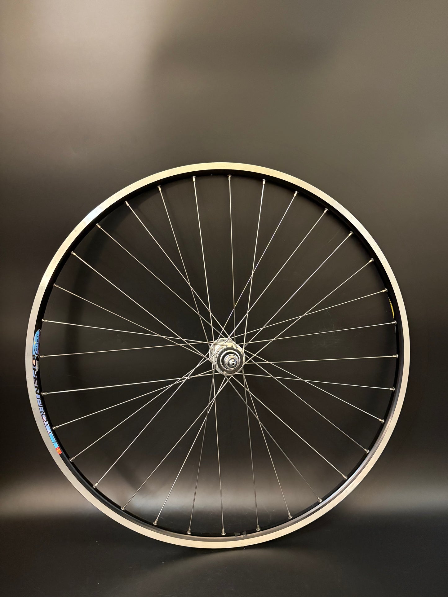 Mavic Open Pro Black Machined / Dura Ace 7710 Low Flange Wheelset 32h