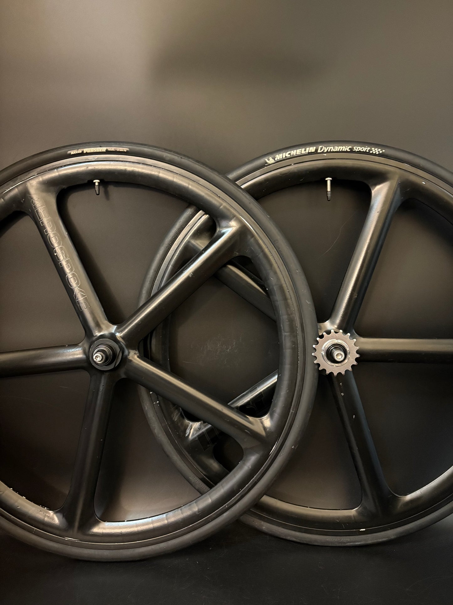 Aerospoke Wheelset Black w/ 17t Cog