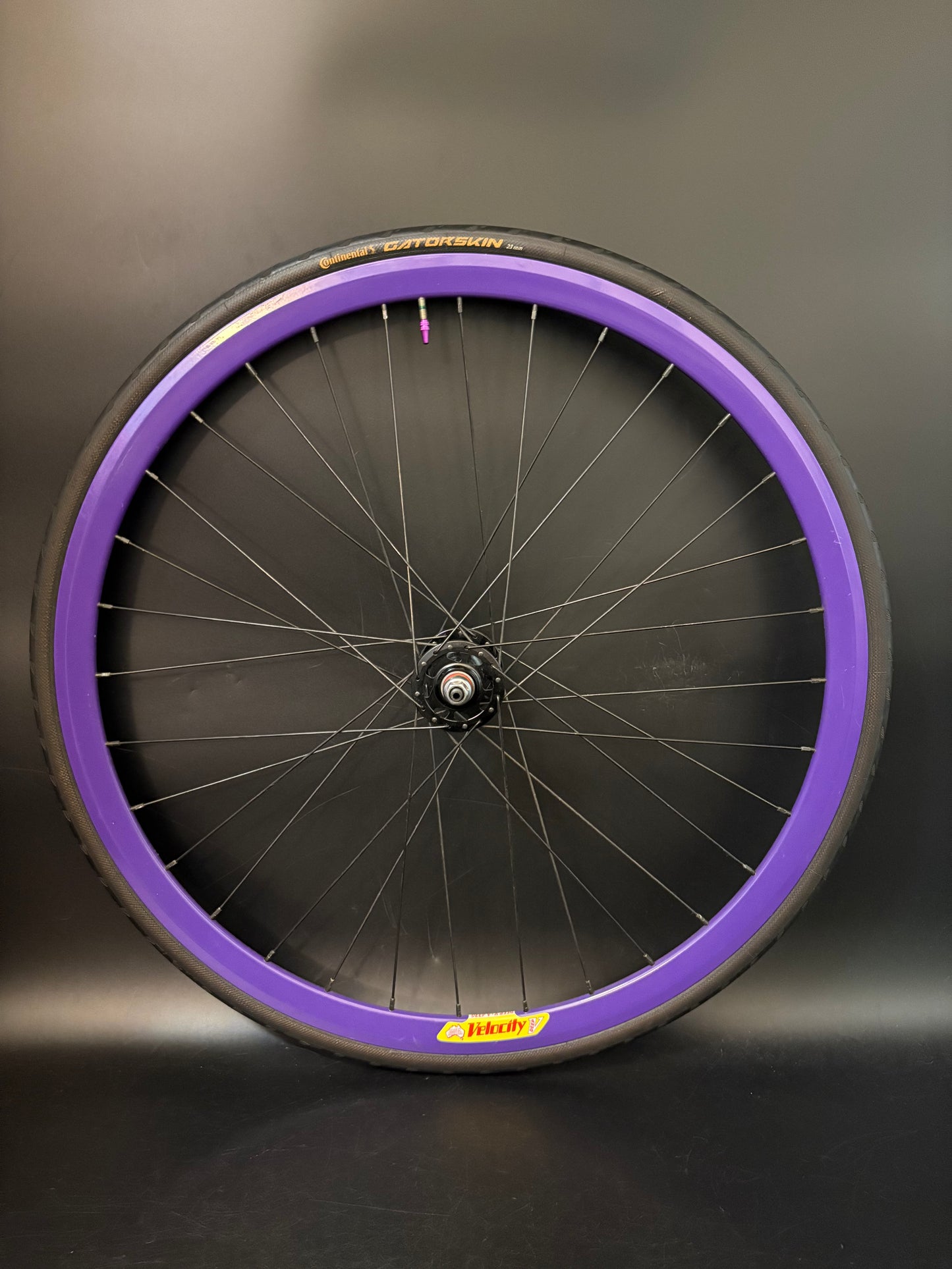 Velocity Deep V Purple / Origin 8 Wheelset 32h