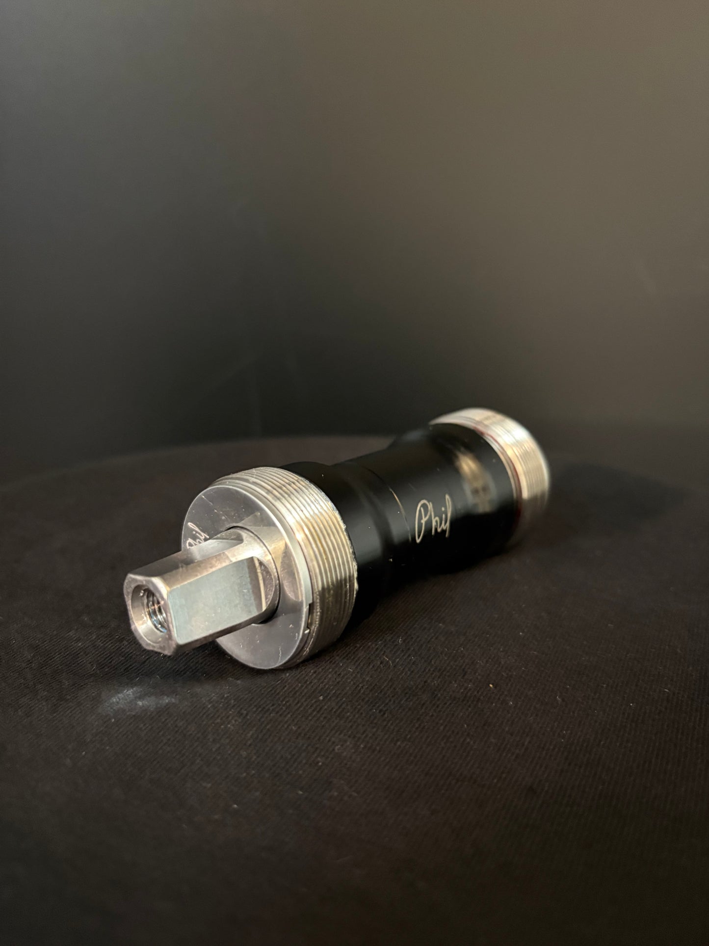 Phil Wood Bottom Bracket Black 110.5mm ISO w/ Mudguards