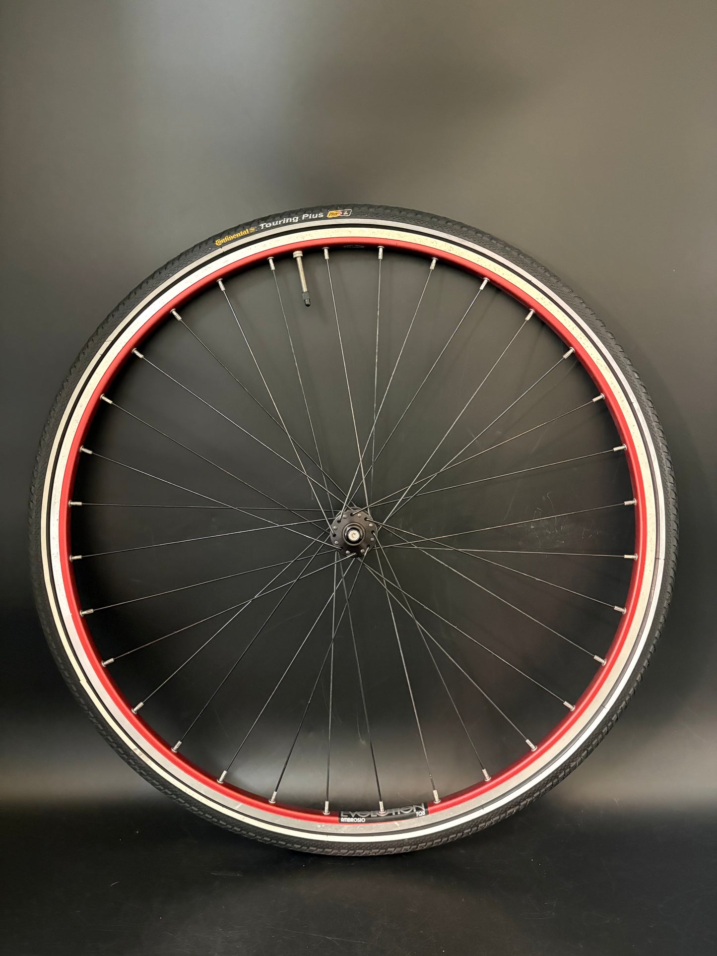 Ambrosio Evolution Red / Chub Hub Wheelset 32h