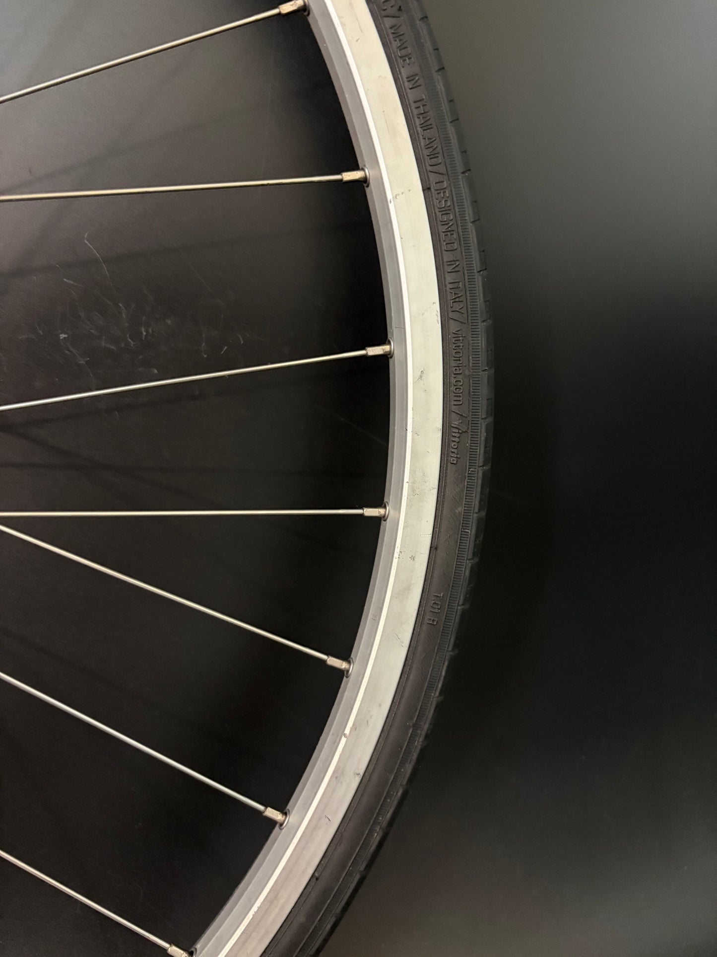 Sun Rims CR18 Silver / All City Gold Rear Wheel 32h