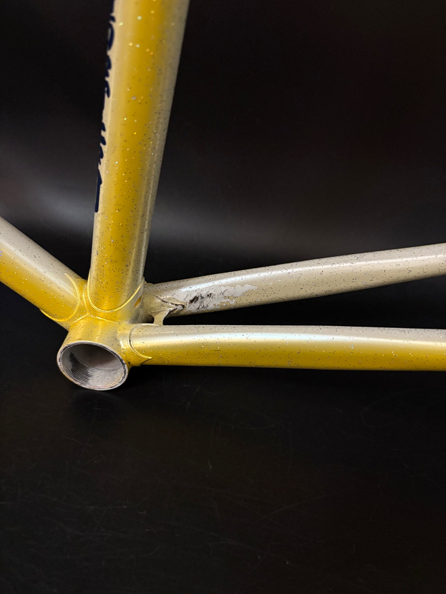 Makino NJS Frameset Yellow Fade 52cm ST 52.5cm TT