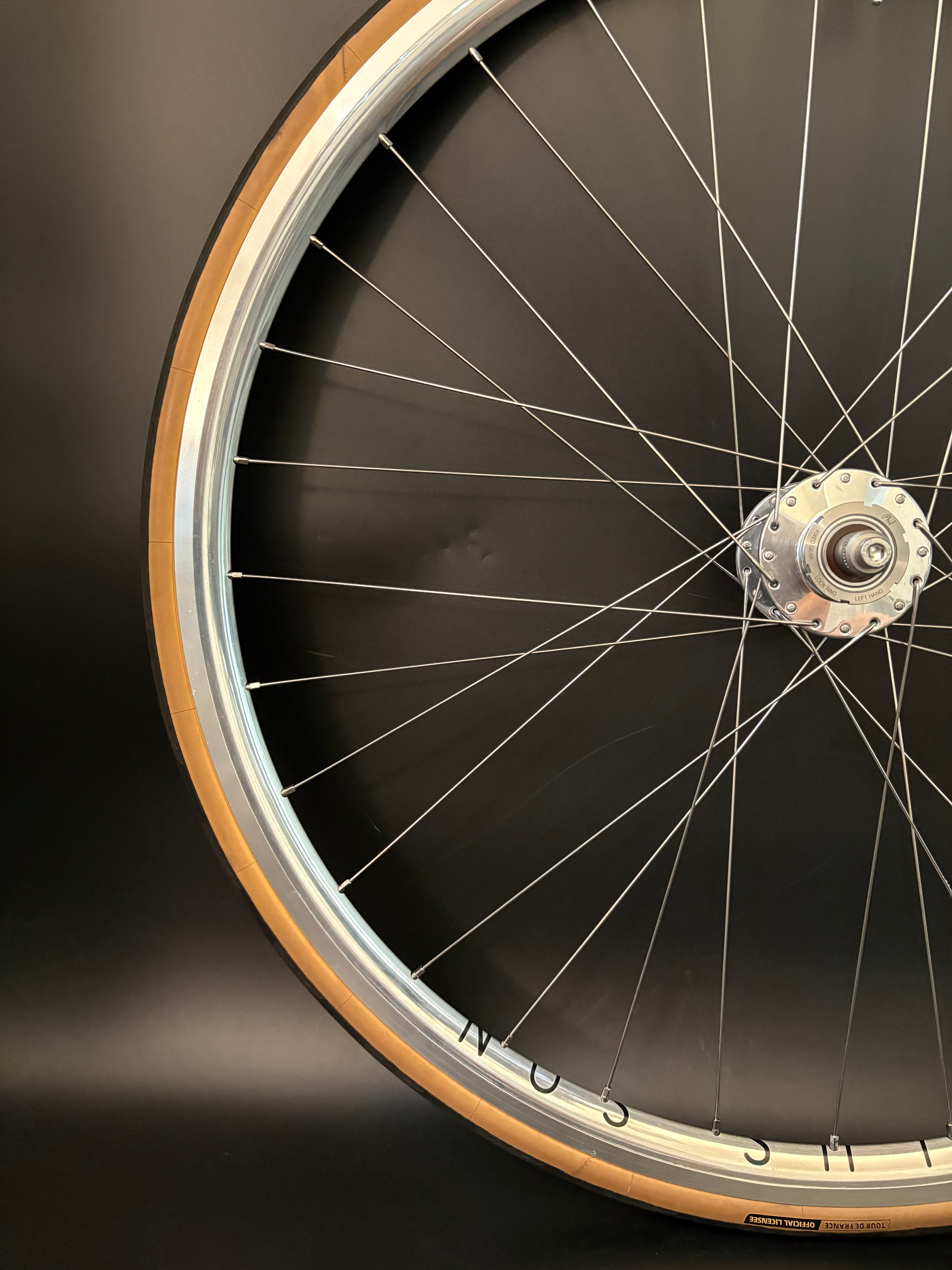 Philwood × h plus son 32h リアホイール PHILWOOD×H PLUS SON* archetype track wheel (low flange/black