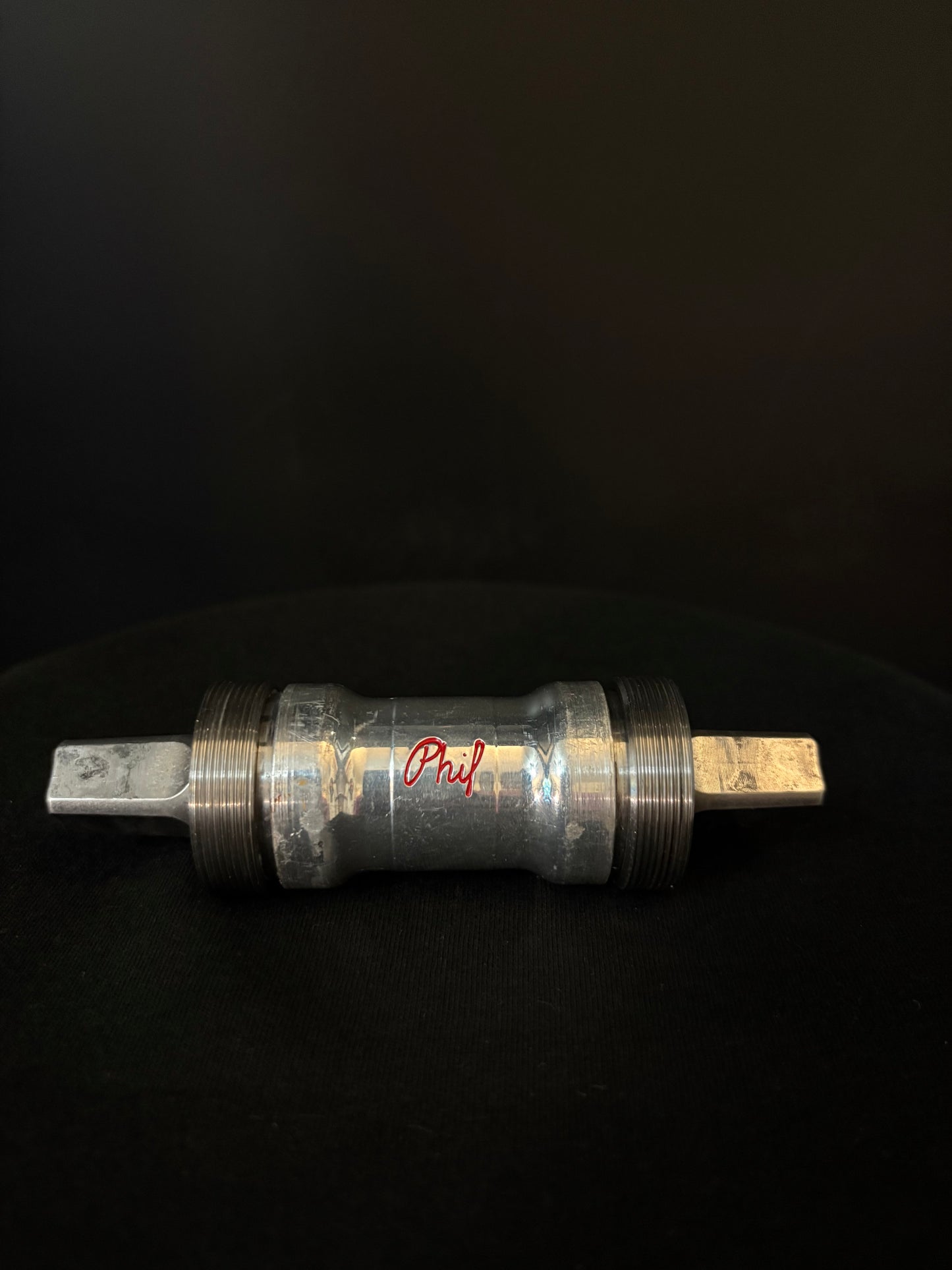 Phil Wood Square Taper Bottom Bracket Silver JIS 123mm