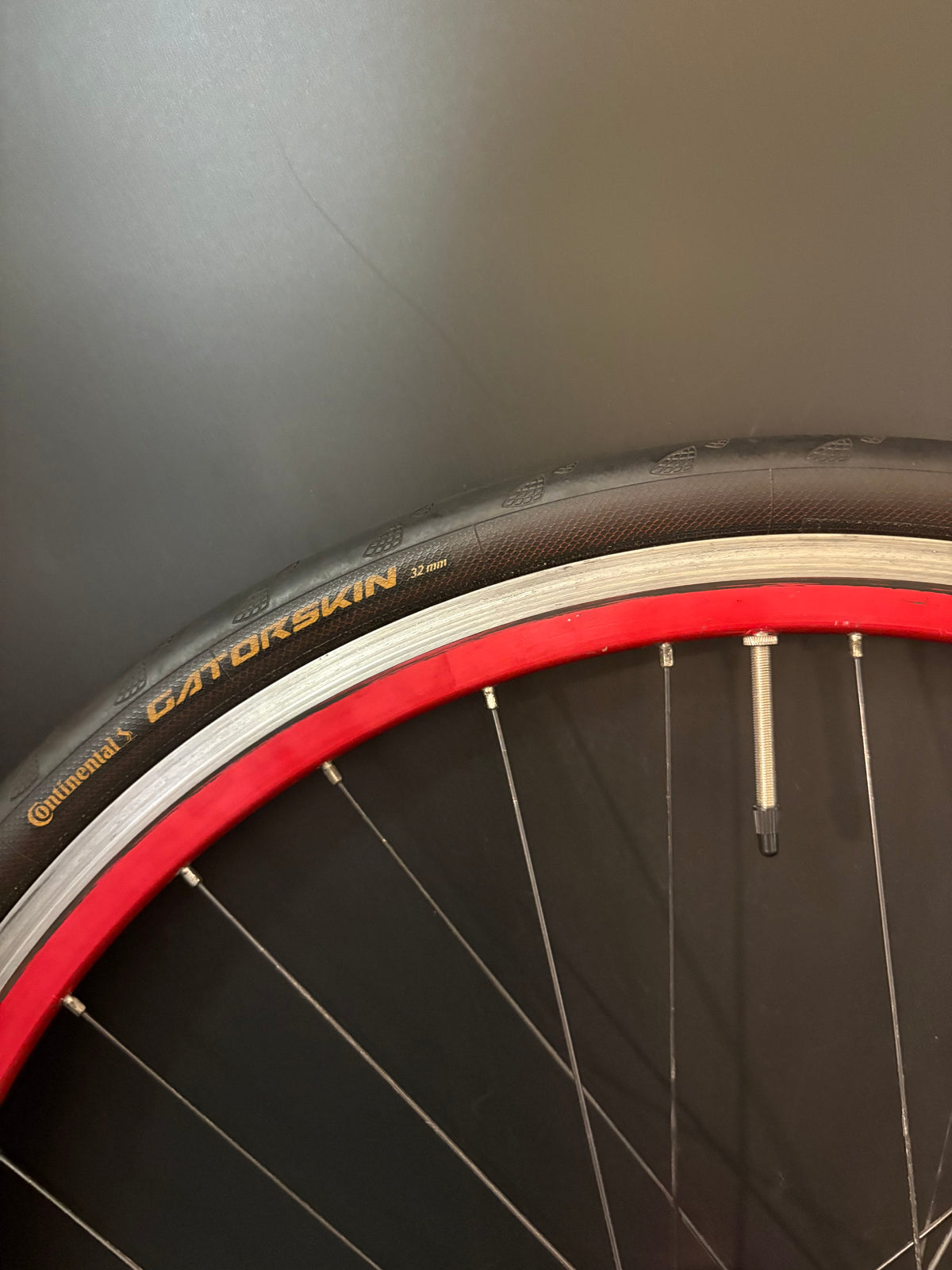 Velocity Deep V / Phil Wood Wheelset Red 32h