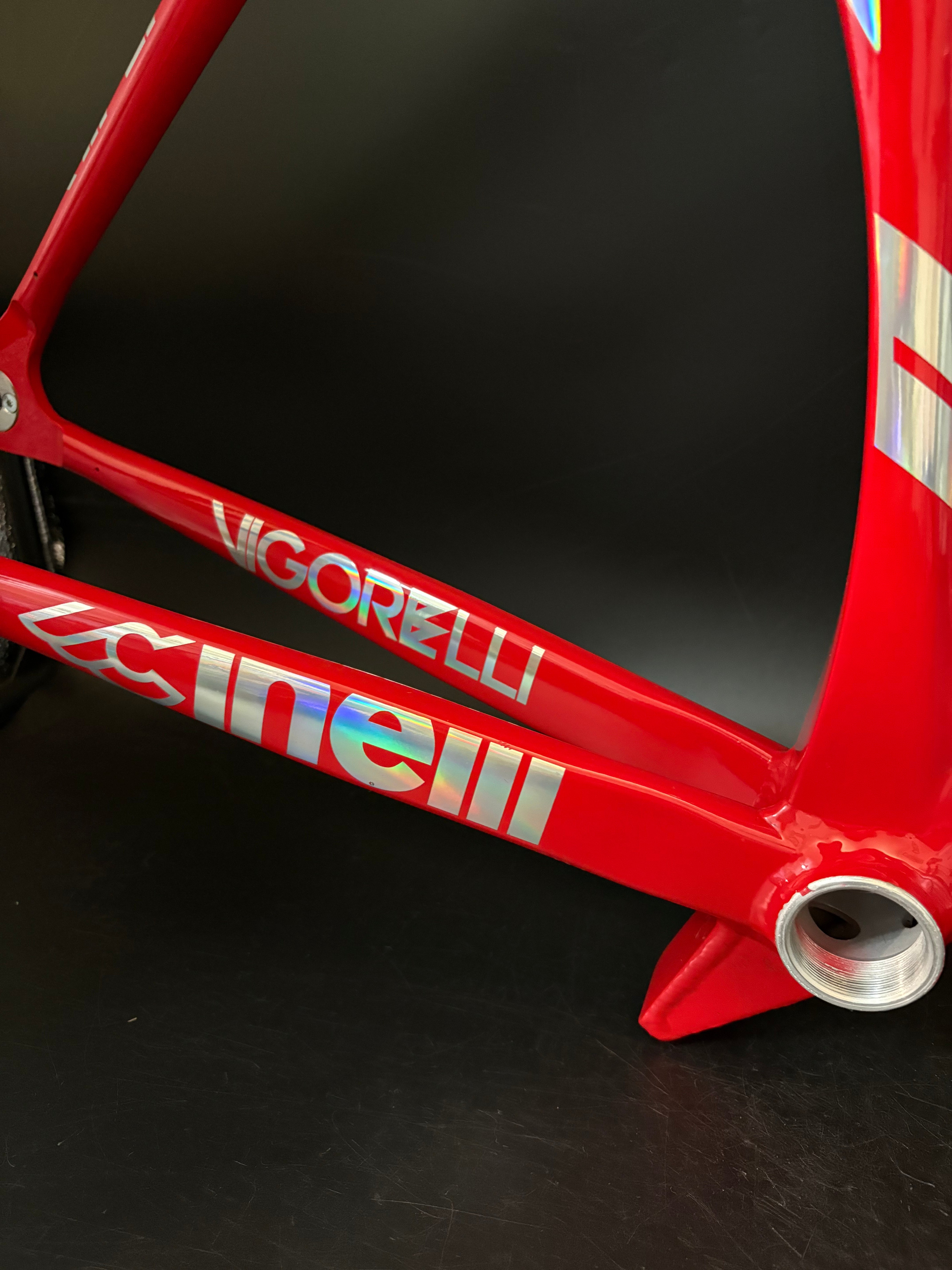 Cinelli Vigorelli Shark Frameset Red 54cm Medium – Track Lab