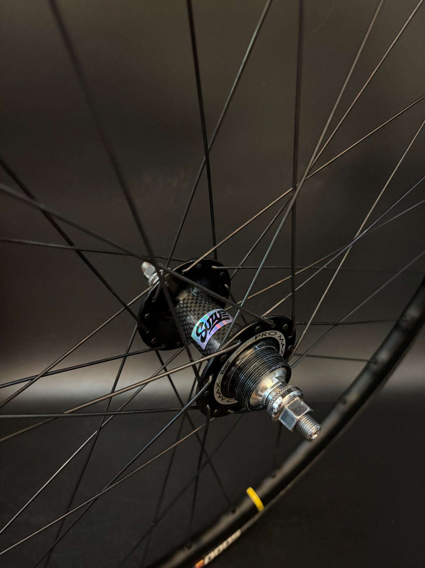 Mavic Open Pro UST Disc Black / Suzue Pro Max Carbon Wheelset 32h