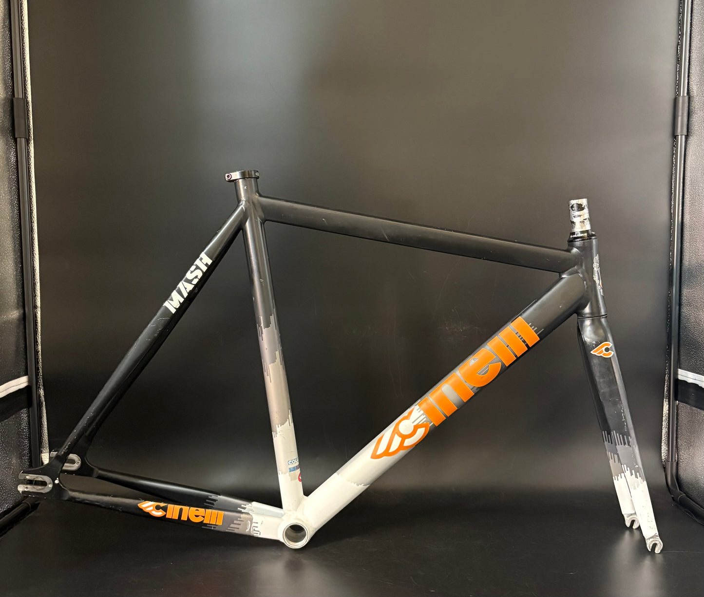 Cinelli Mash Histogram Frameset Black/Orange 53cm Medium