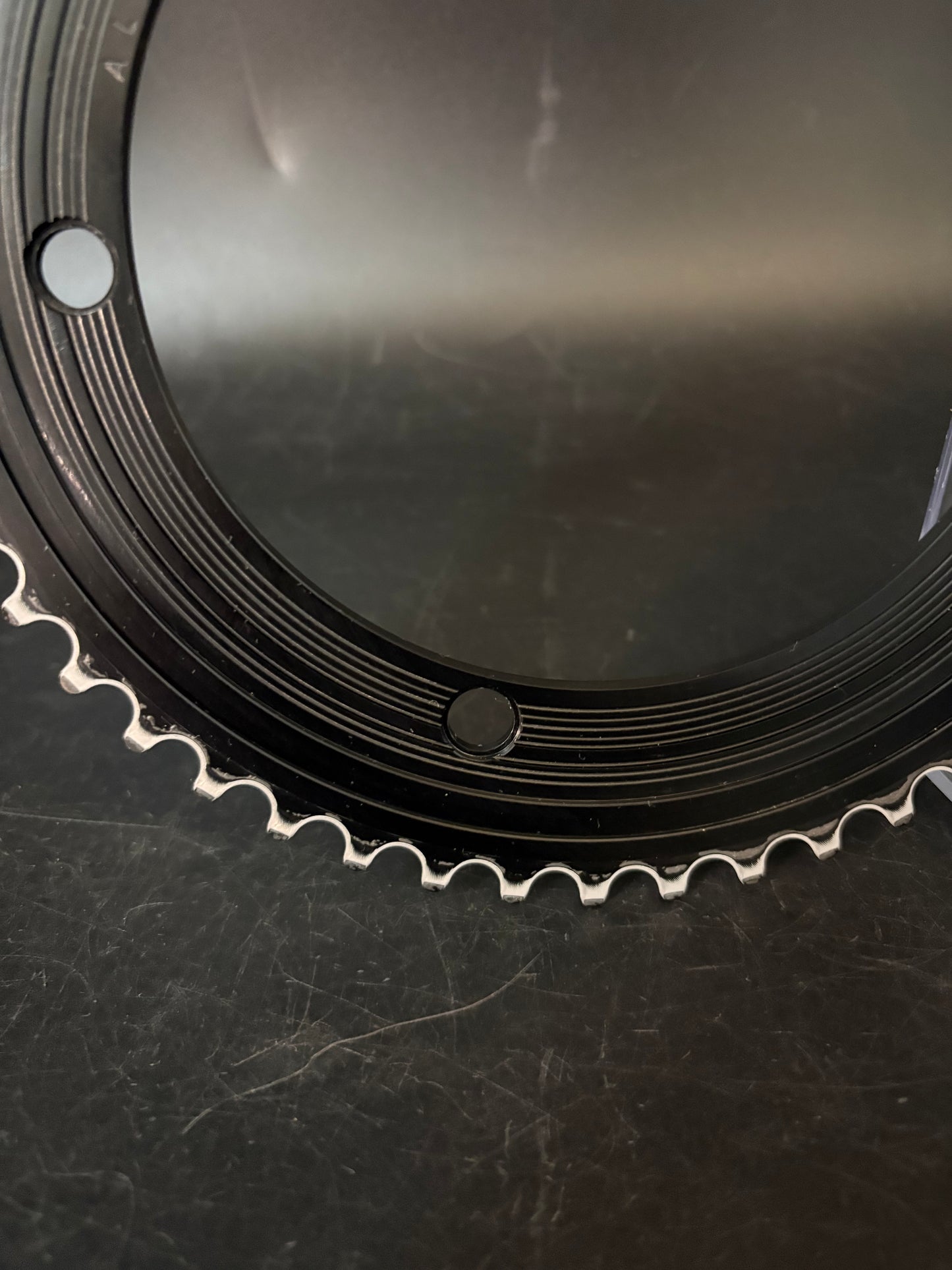 Alter Vinyl Chainring Black 49t