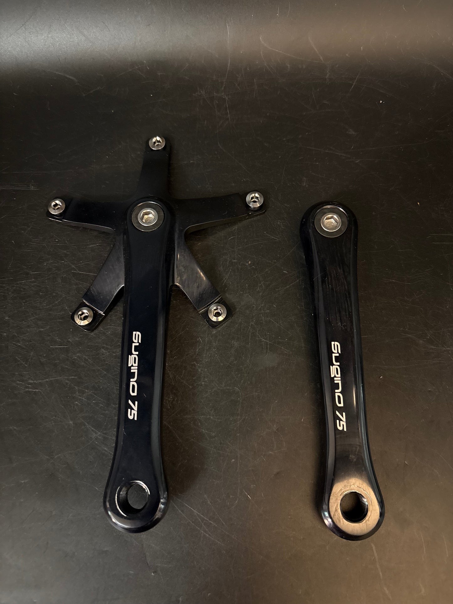 Sugino 75 Cranks Black 165mm