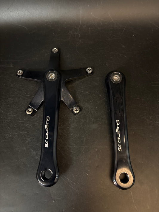 Sugino 75 Cranks Black 165mm