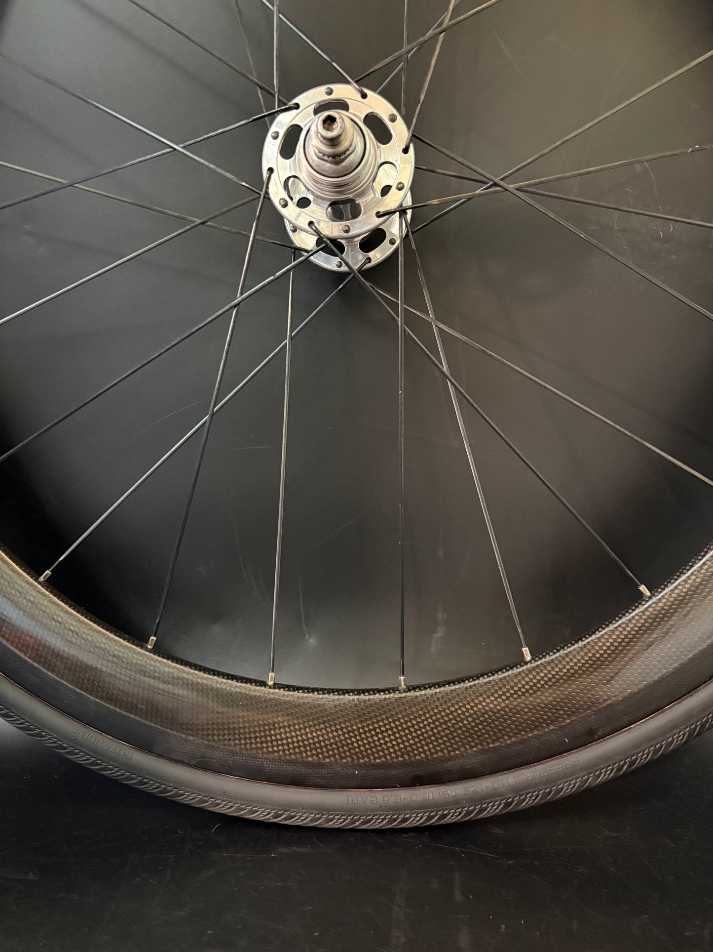 Unbranded 50mm Carbon Clincher / Paul Rear Wheel 24h