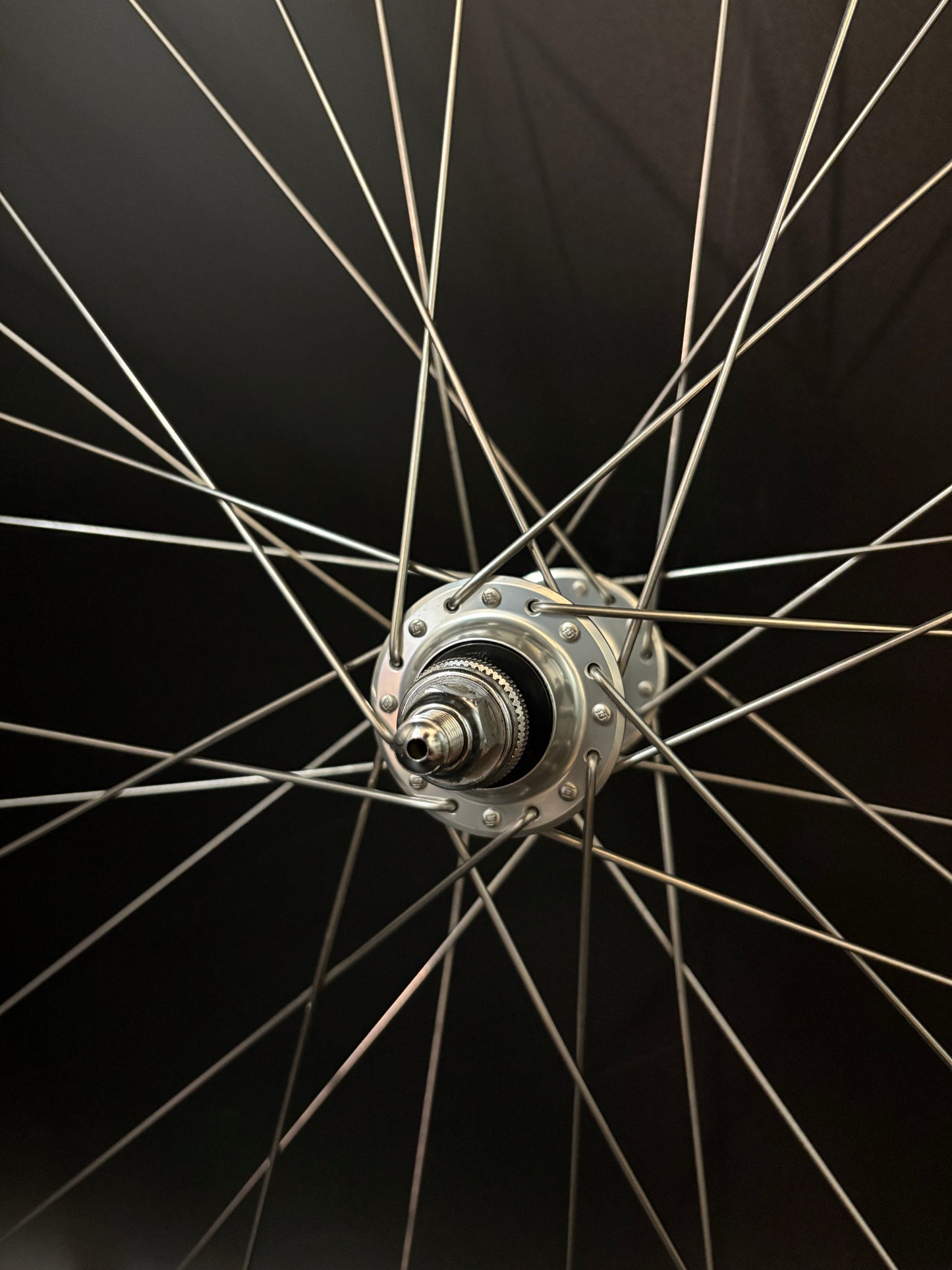 Mavic Open Pro Black Machined / Dura Ace 7710 Low Flange Wheelset 32h