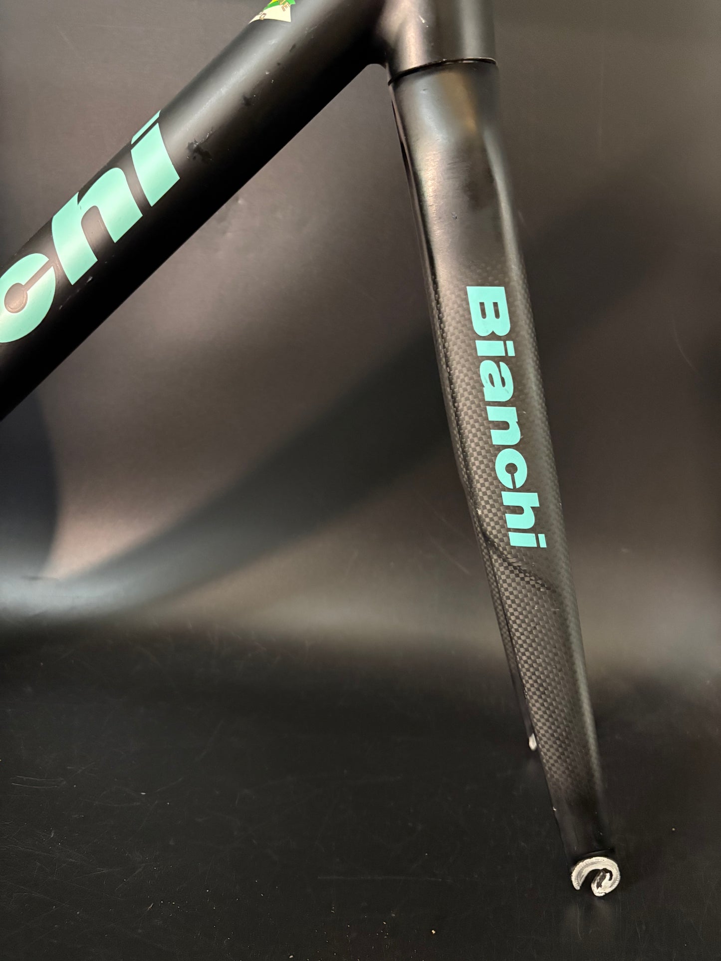 CRACKED Bianchi Pista Concept 2003 Frameset Black 55cm