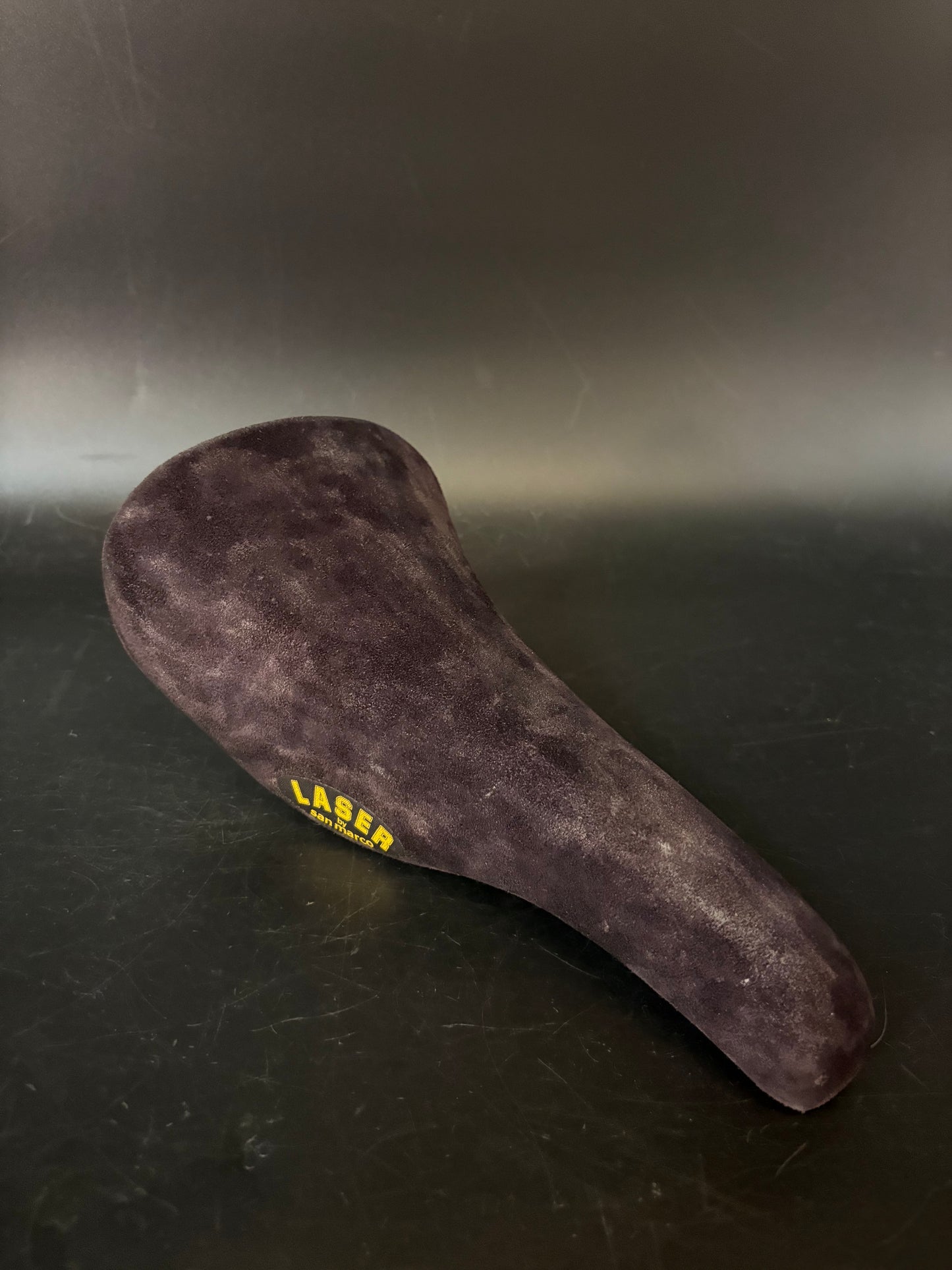 San Marco Laser Saddle Black Suede