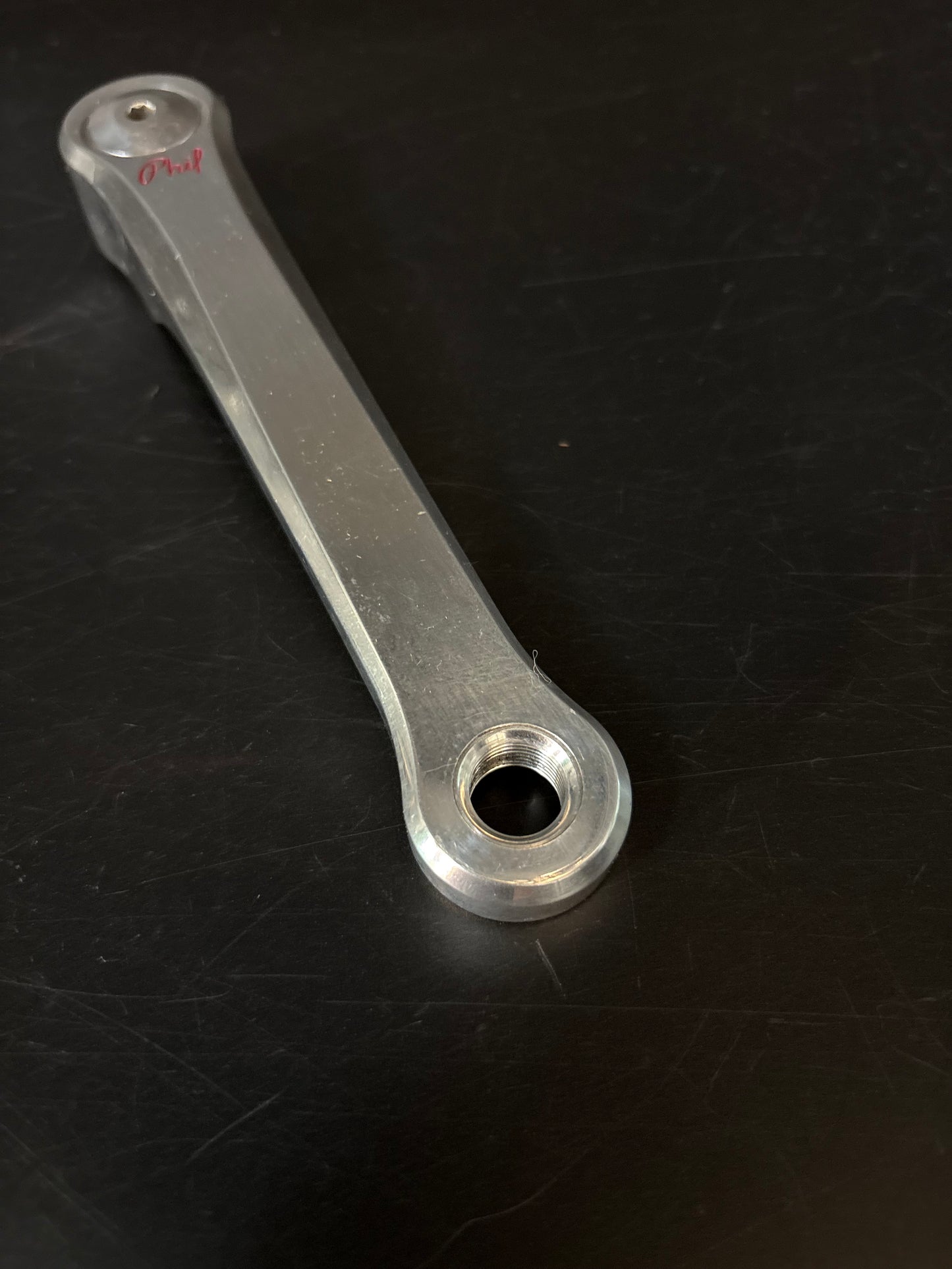 Phil Wood Track Crankset Silver 165mm 48t
