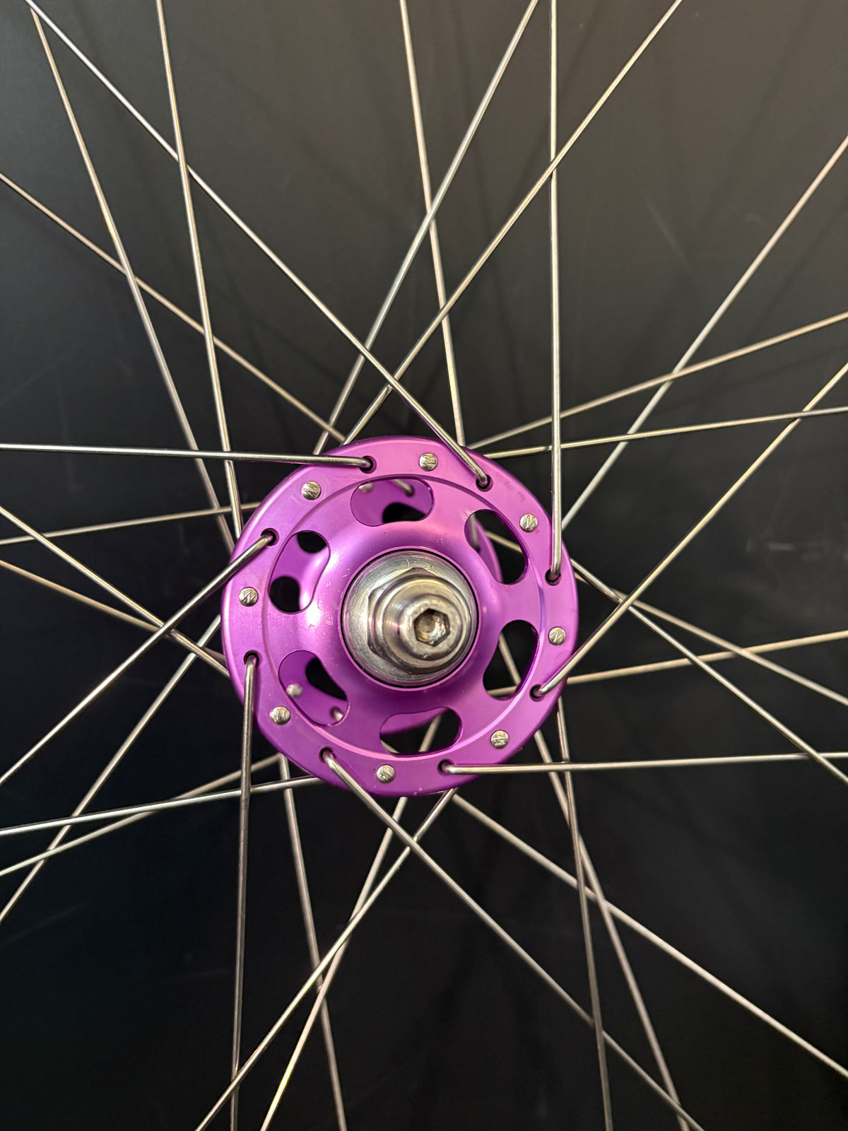 H Plus Son Tb14 Silver / Paul Components Purple Wheelset 32h