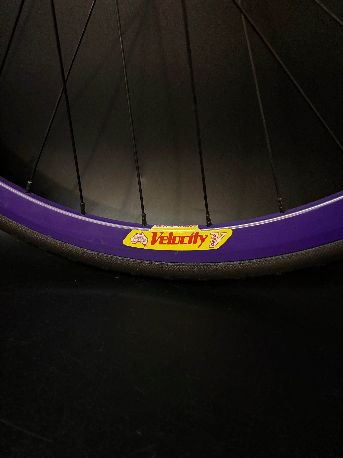 Velocity Deep V Purple / Origin 8 Wheelset 32h