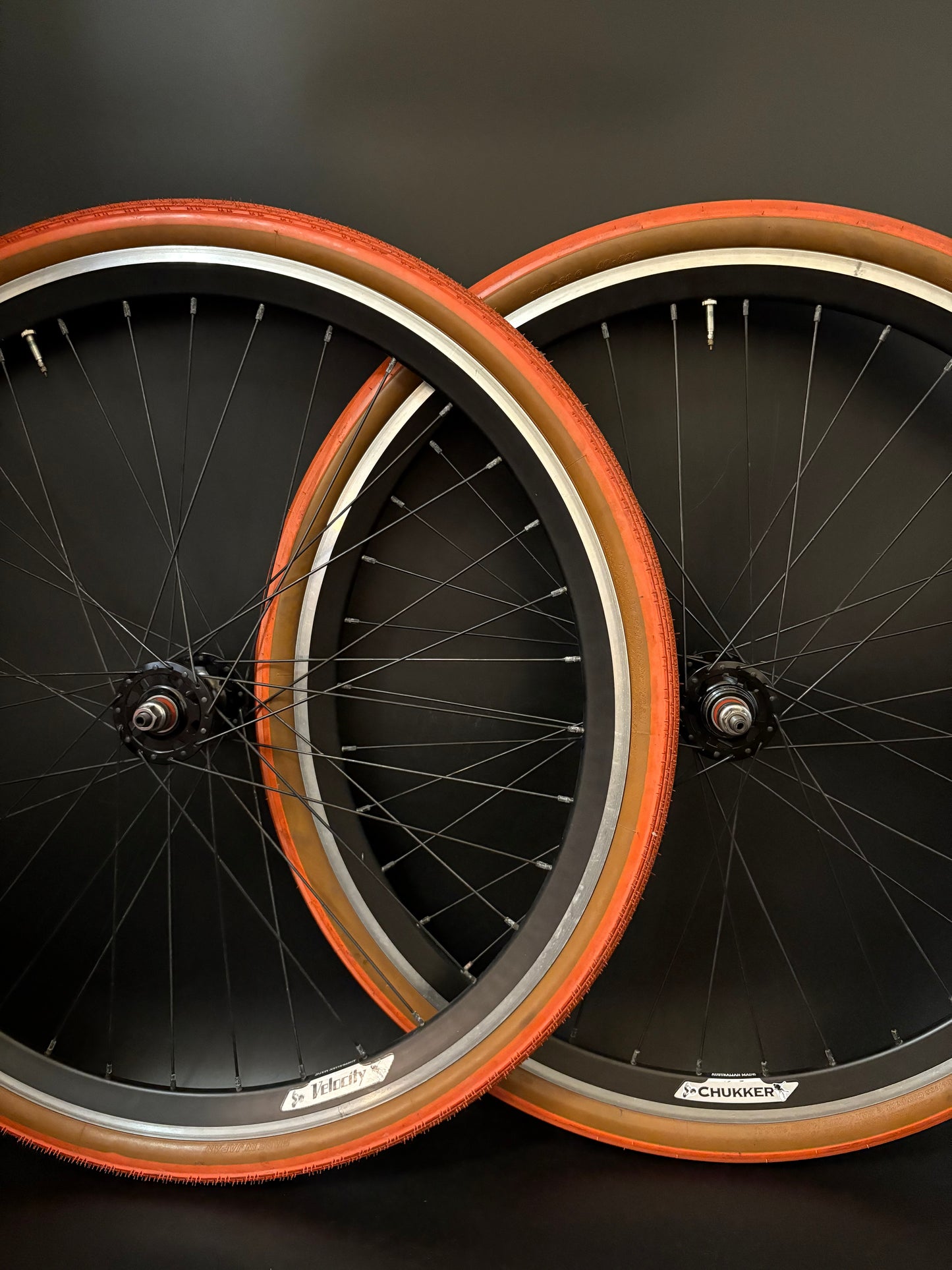 Velocity Chukker Black Machined / Origin 8 Wheelset 36h