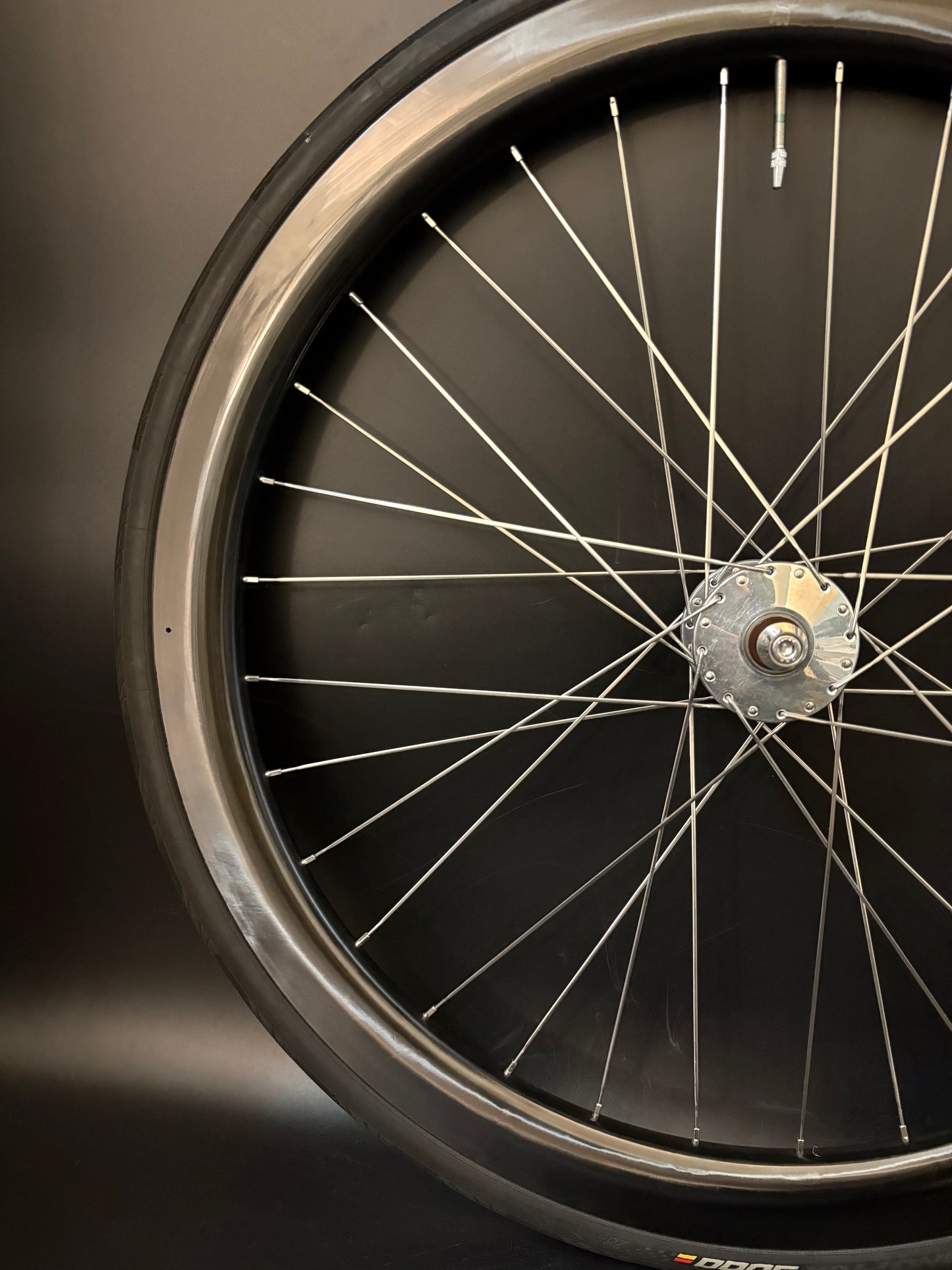 Track Lab Light Bicycle Custom Built Phil Wood Carbon Wheelset 32h