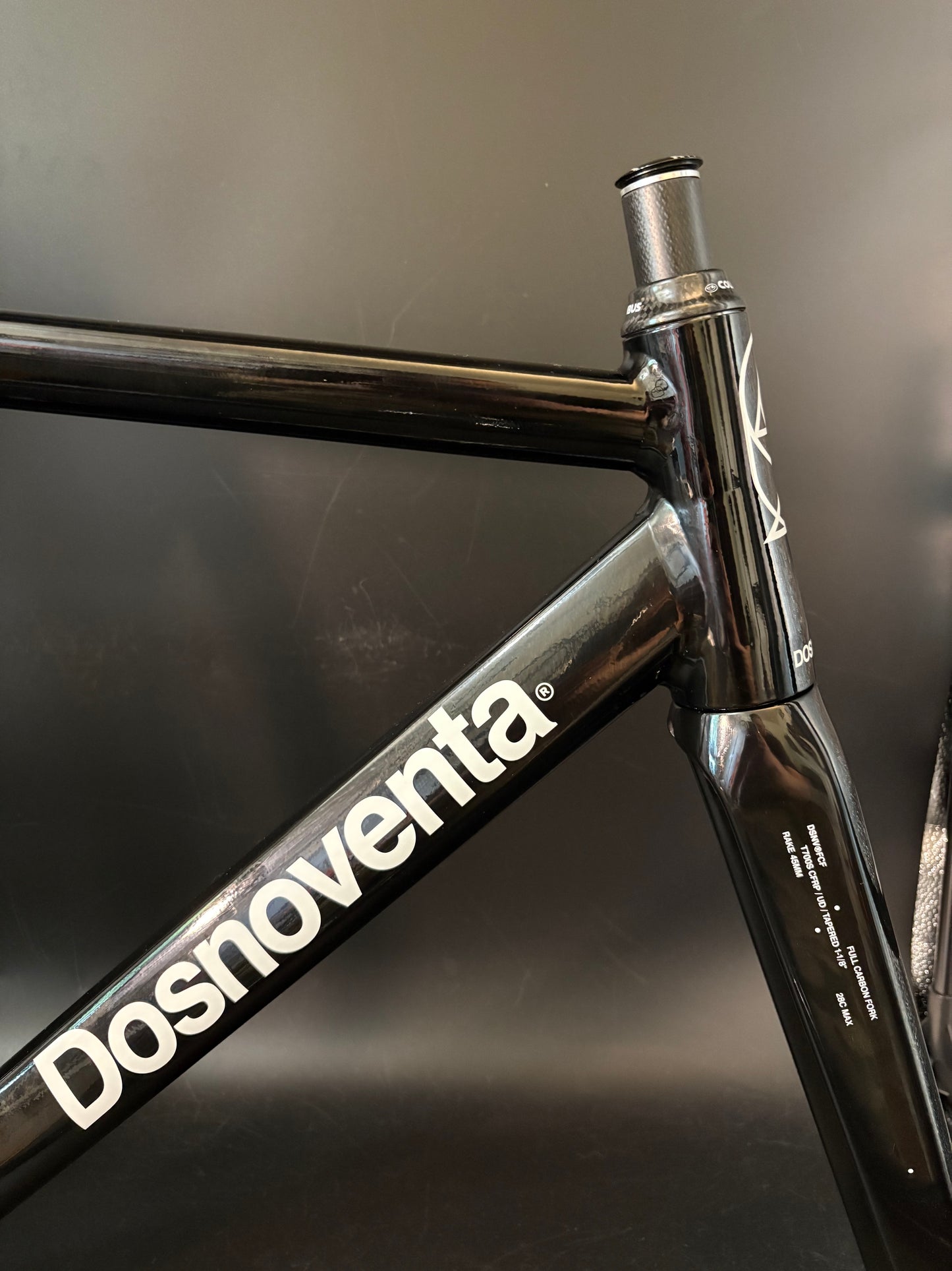 Dosnoventa Los Angeles Frameset Black Medium w/ Carbon Bars + Seatpost