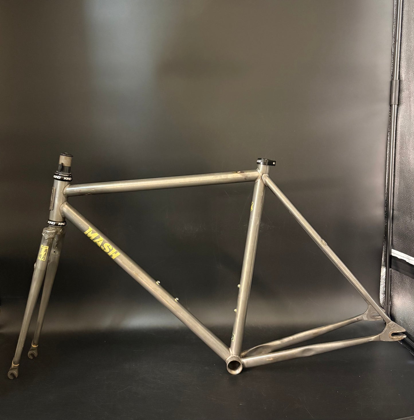 Mash Steel Frameset Raw 50cm XS w/ Rack