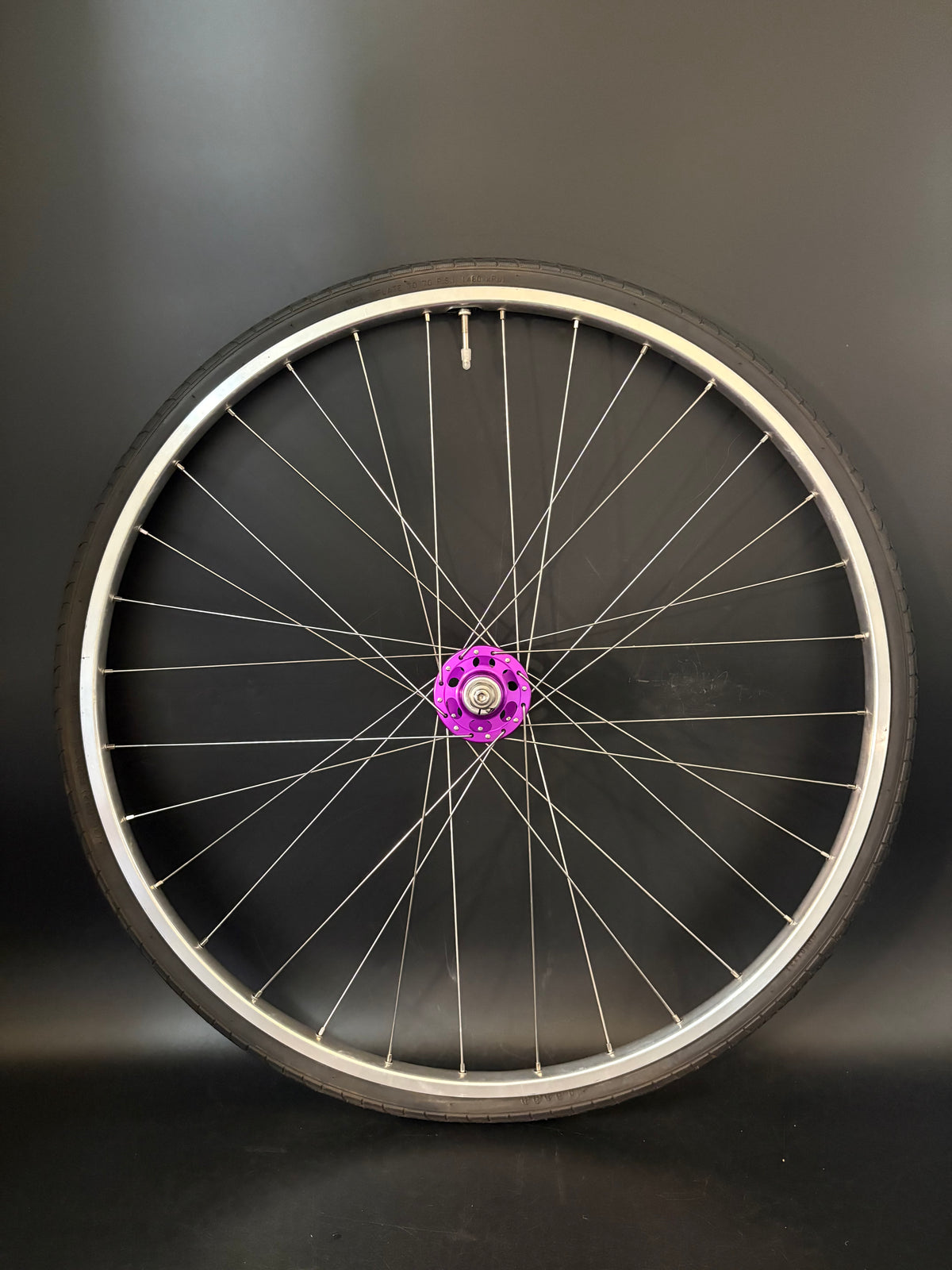 H Plus Son Tb14 Silver / Paul Components Purple Wheelset 32h