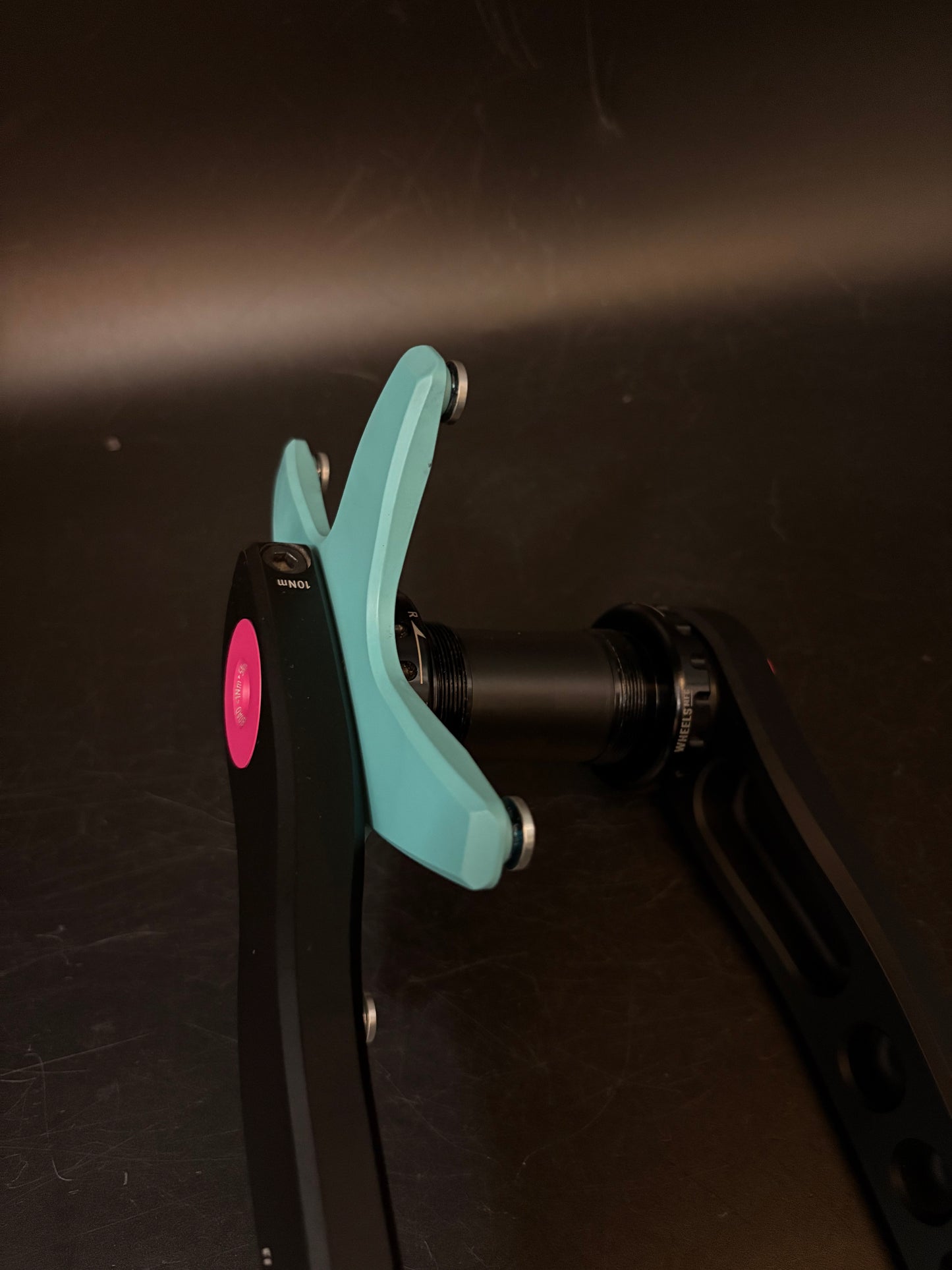 Appleman 2XR Track Cranks Black/Turquoise/Pink 165mm