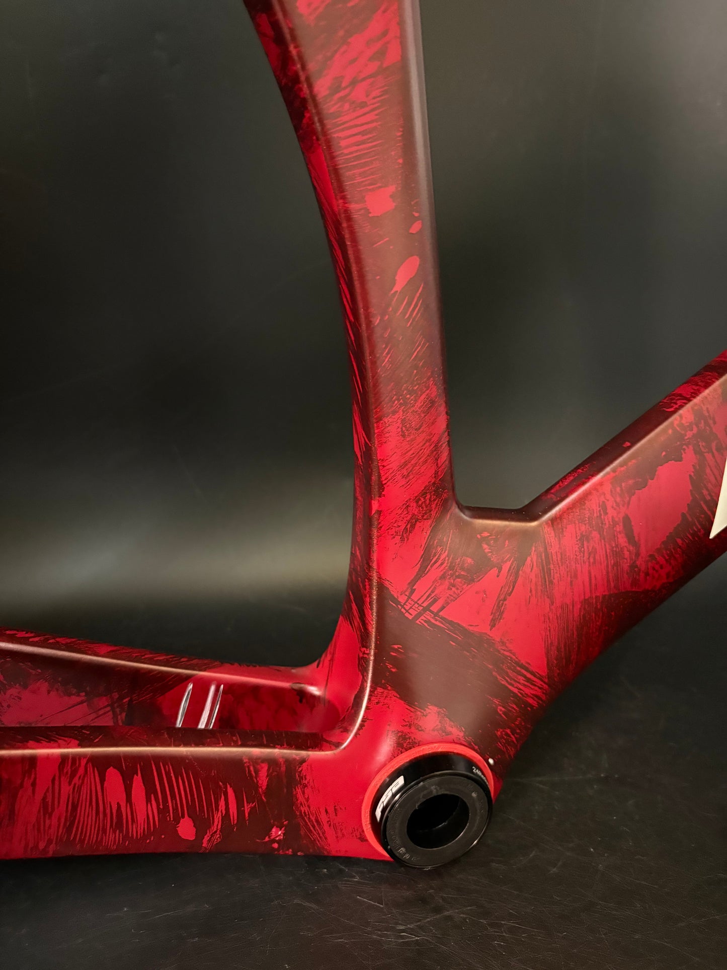 Hedrick Carbon Frameset Red Marble 50cm ST 56cm TT
