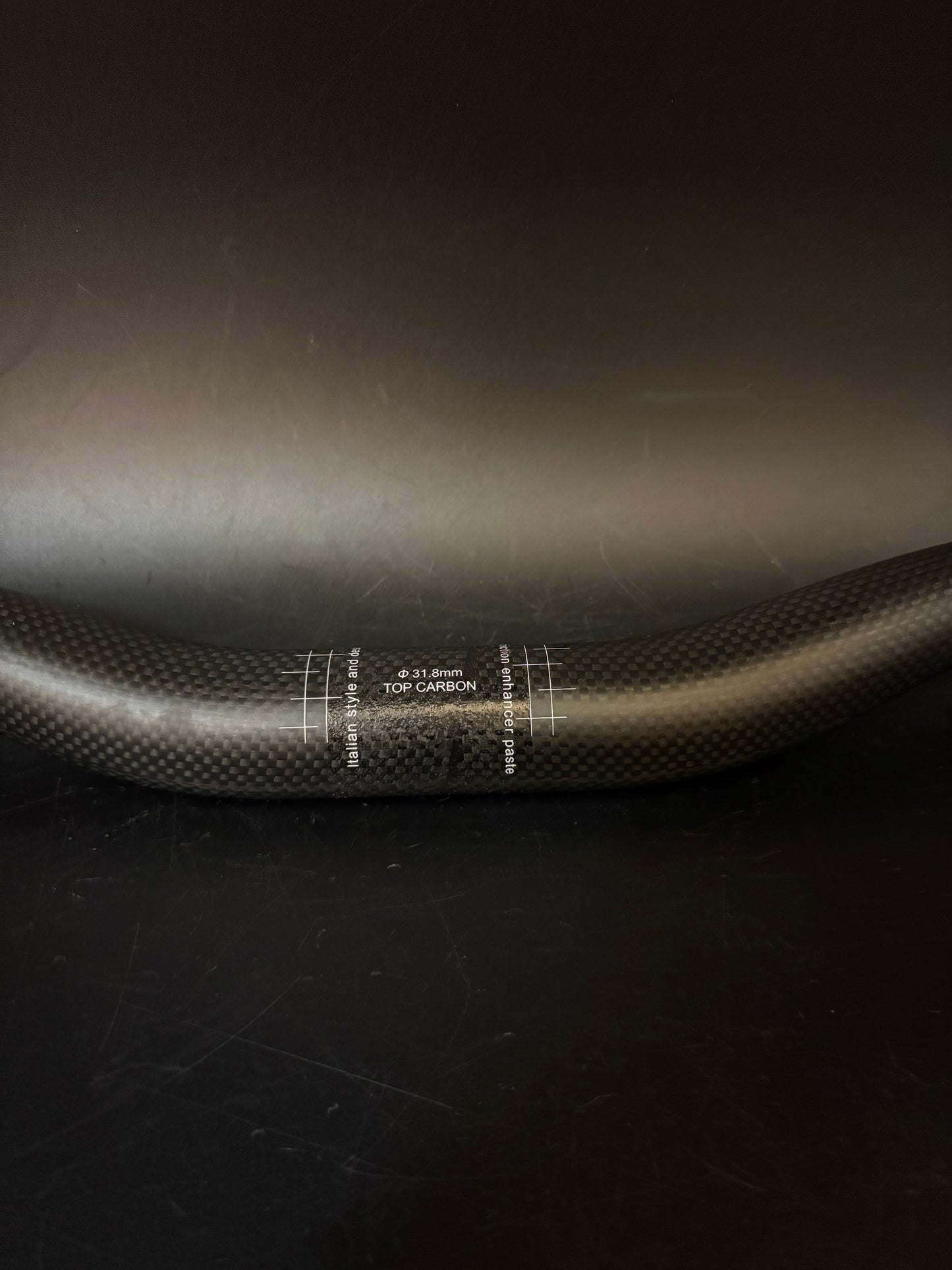 Unbranded Riser Handlebar Carbon 610mm 31.8