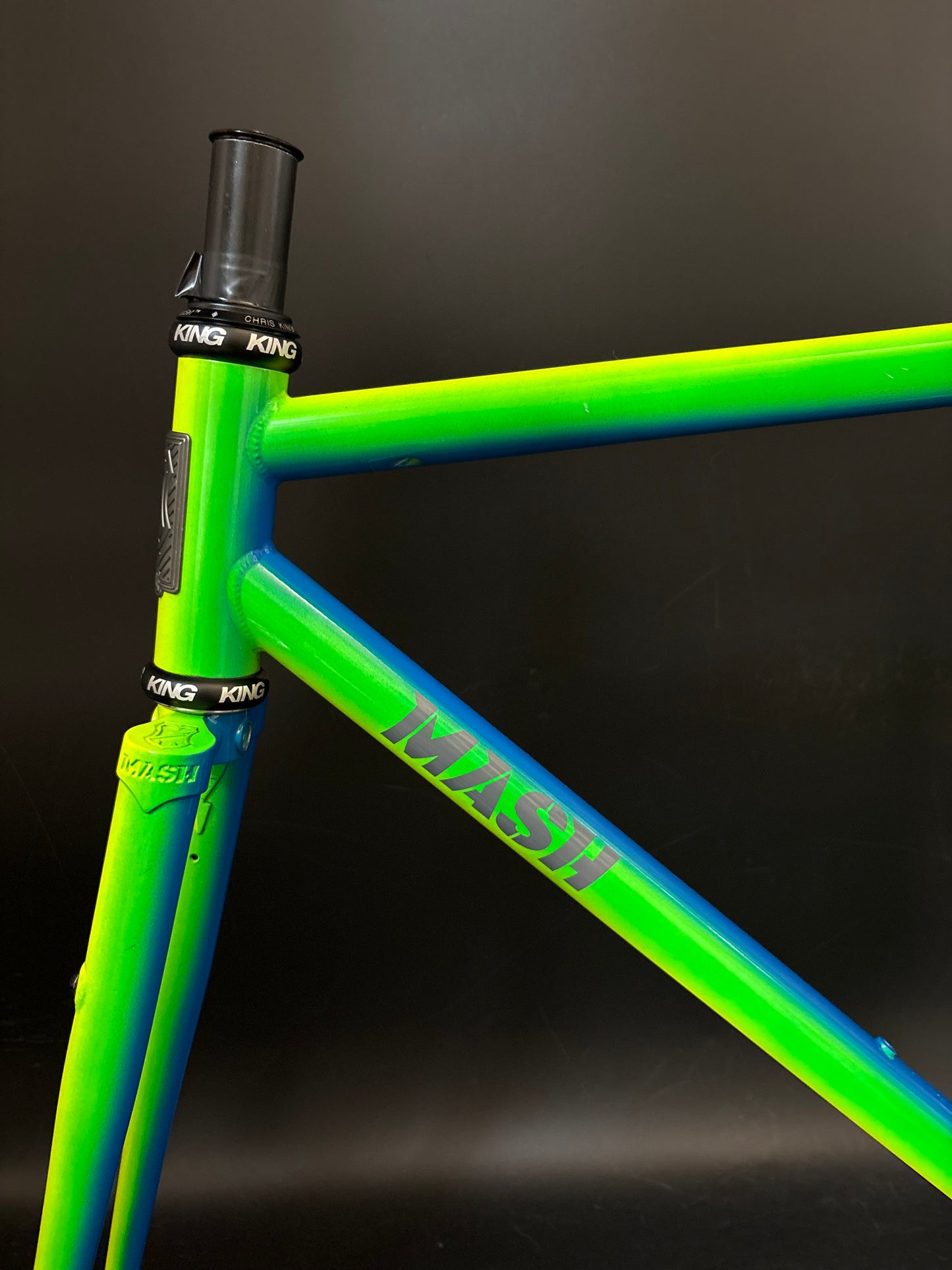 Mash Steel Frameset Neon Blue/Green Fade 53cm S