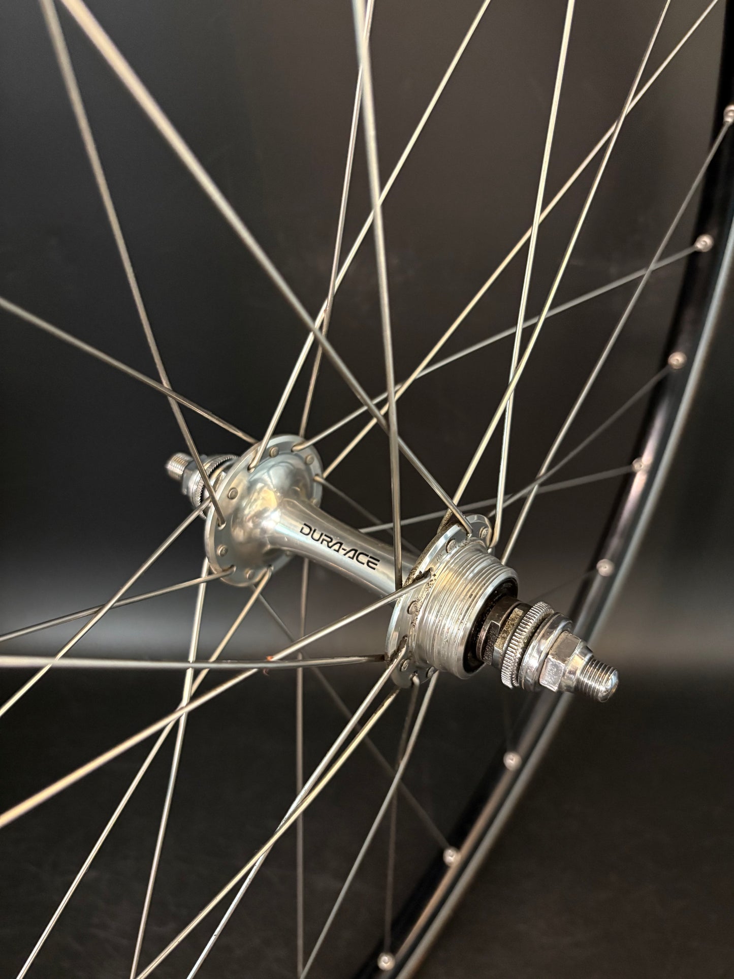 Mavic Open Pro Black / Dura Ace 7710 Wheelset 28h
