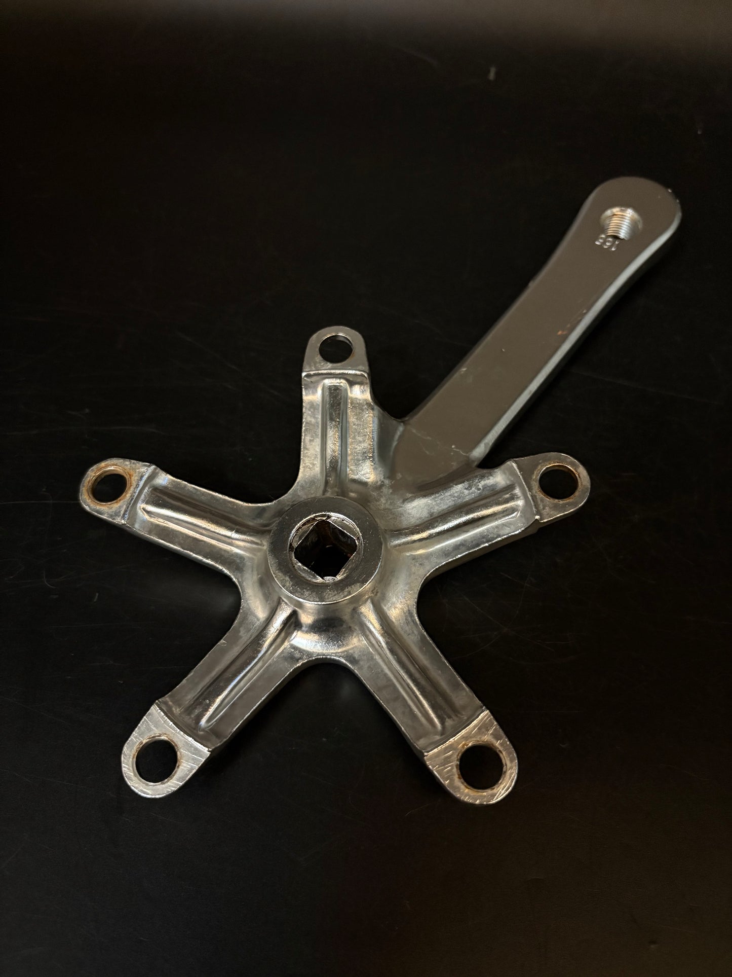 Eighth Inch Crankset Silver 165mm 130bcd