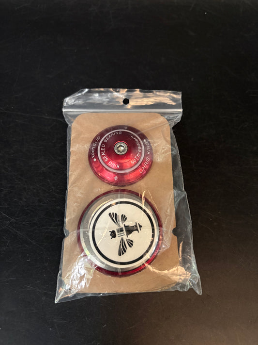 NEW Chris King Inset i7 Tapered Headset Red