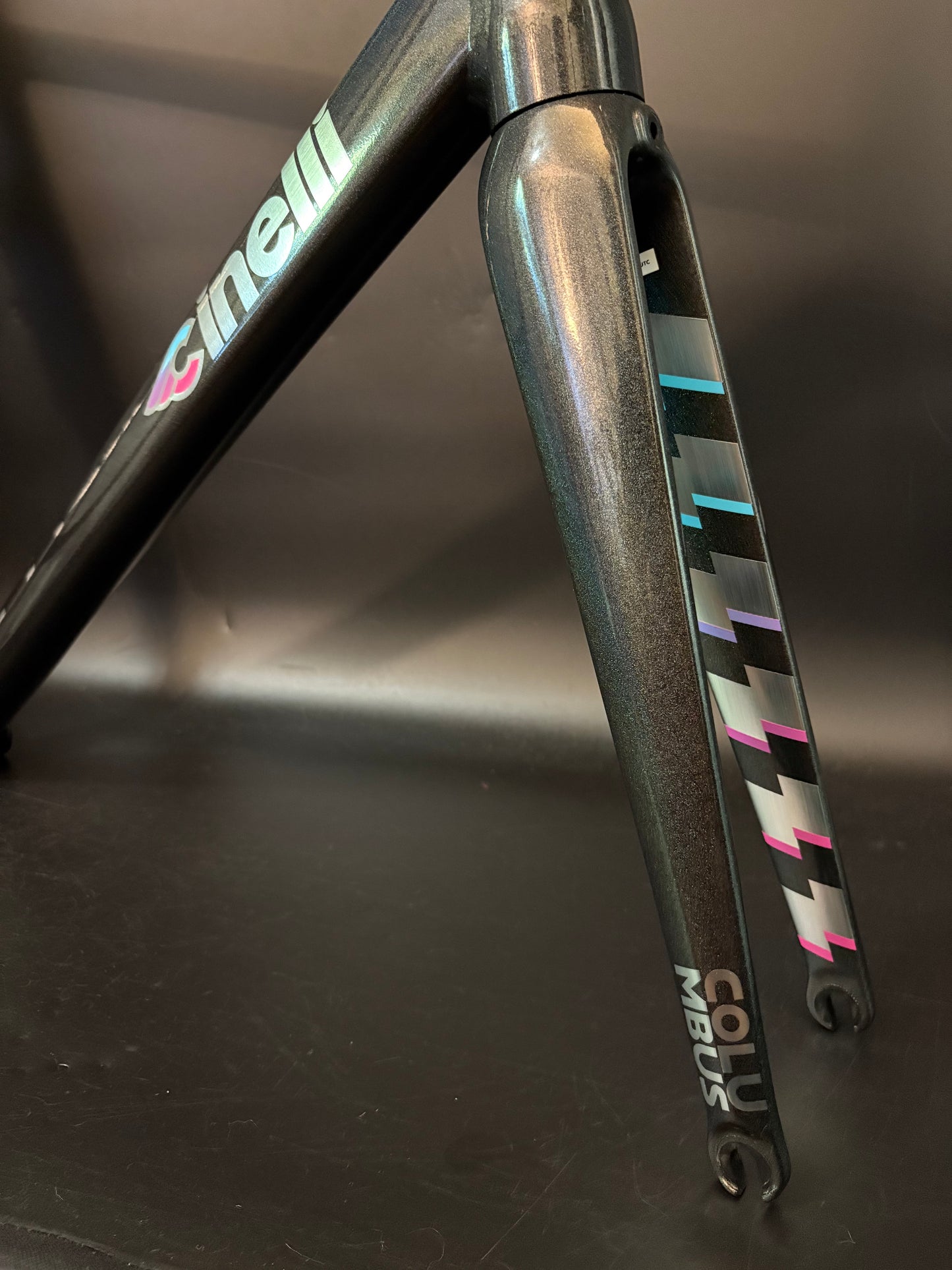 Cinelli Vigorelli 2024 Frameset Grey Rainbow Sparkle L