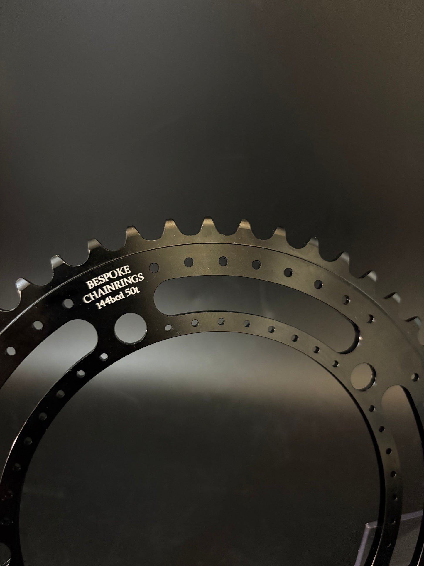 Bespoke Drillium Chainring Black 50t