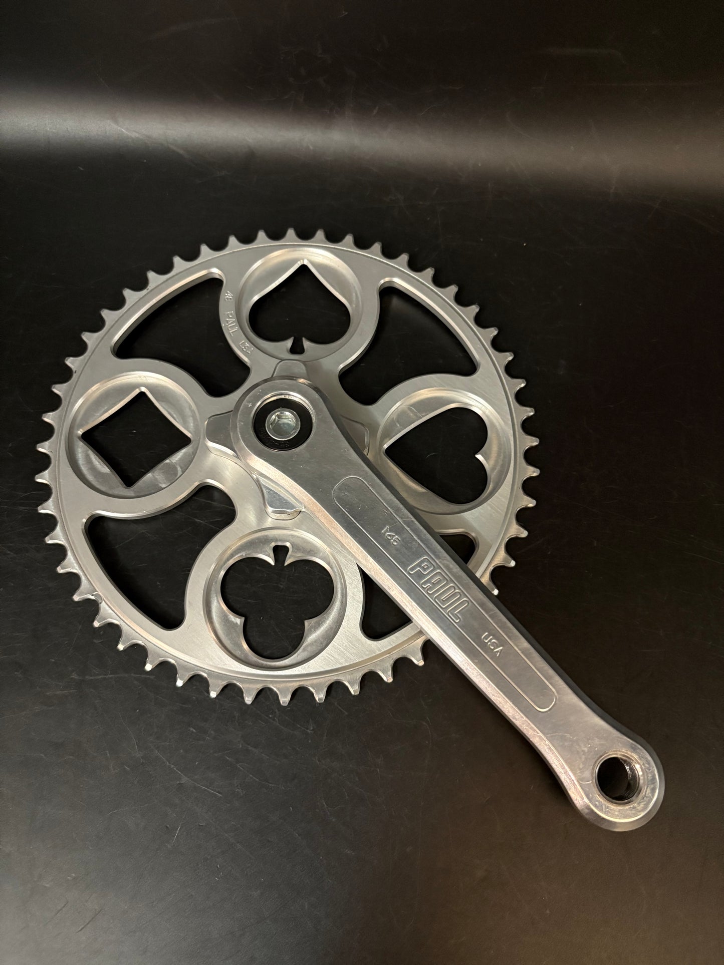 Paul Royal Flush Crankset Silver 165mm 48t