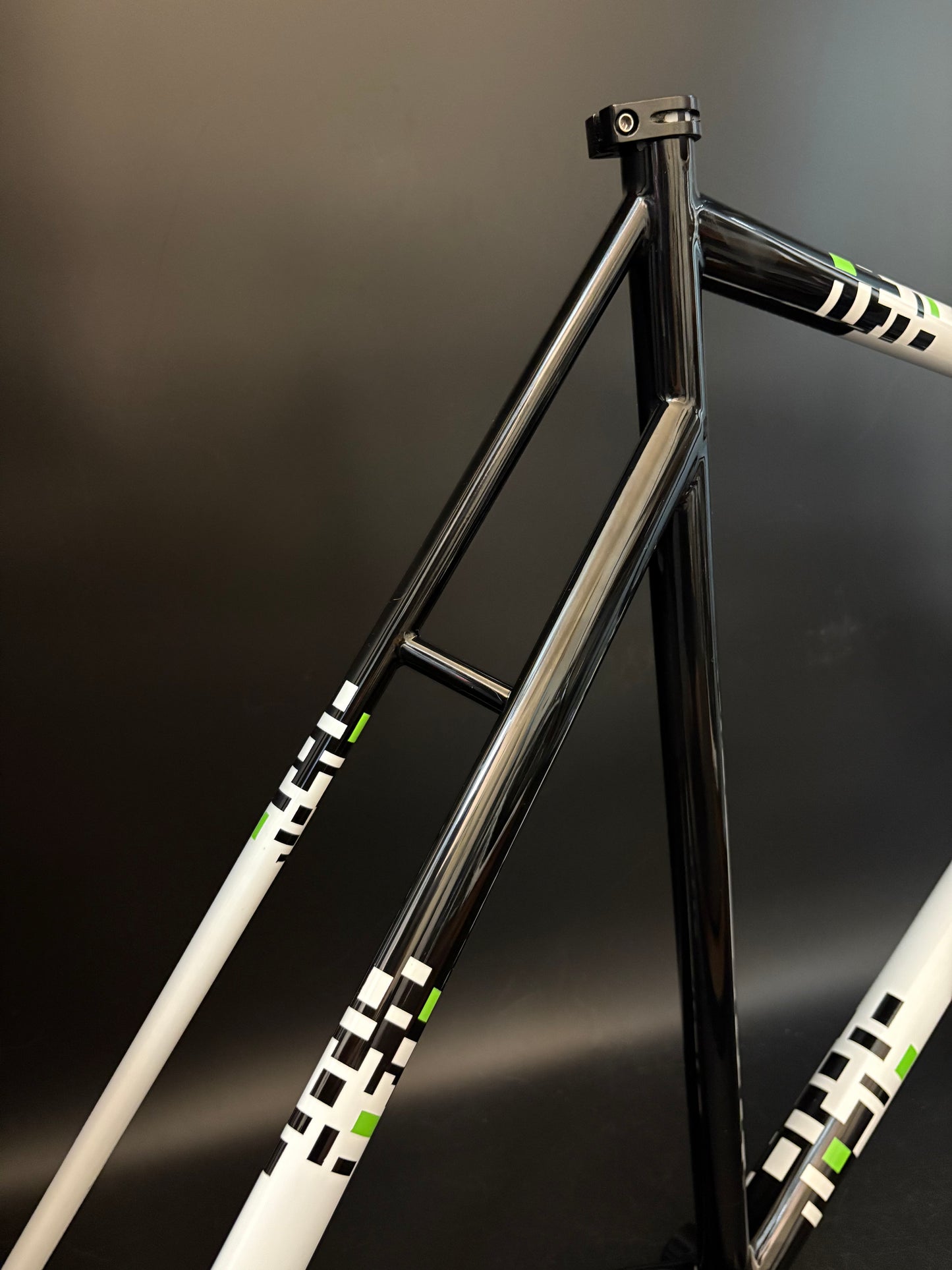 Weis Track Steel Frameset Black/White 58cm
