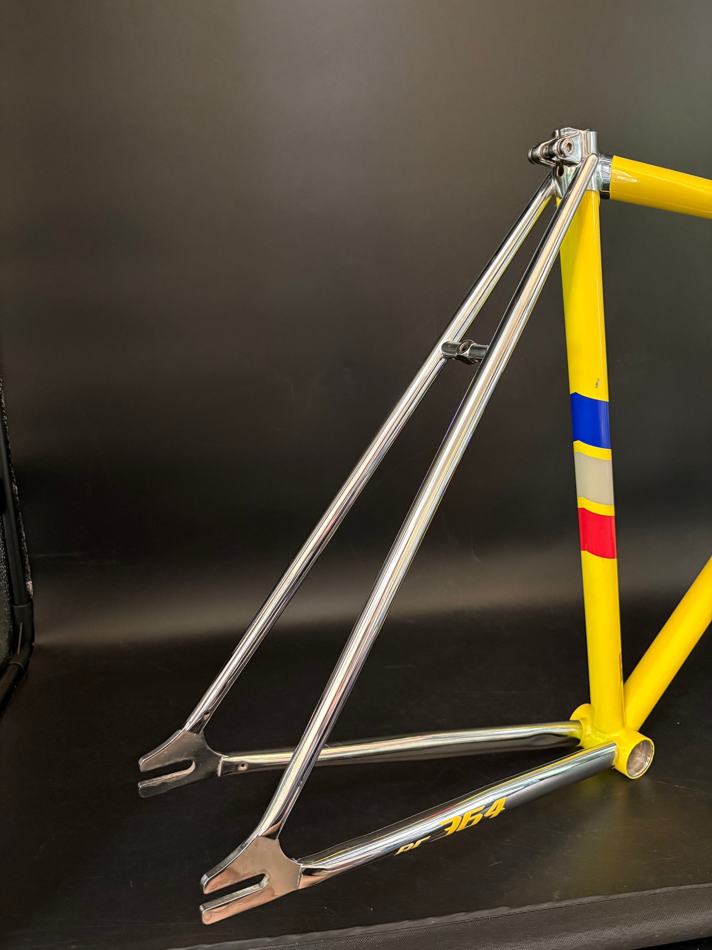 Look AC 364 Frameset Heritage Yellow/Chrome Small