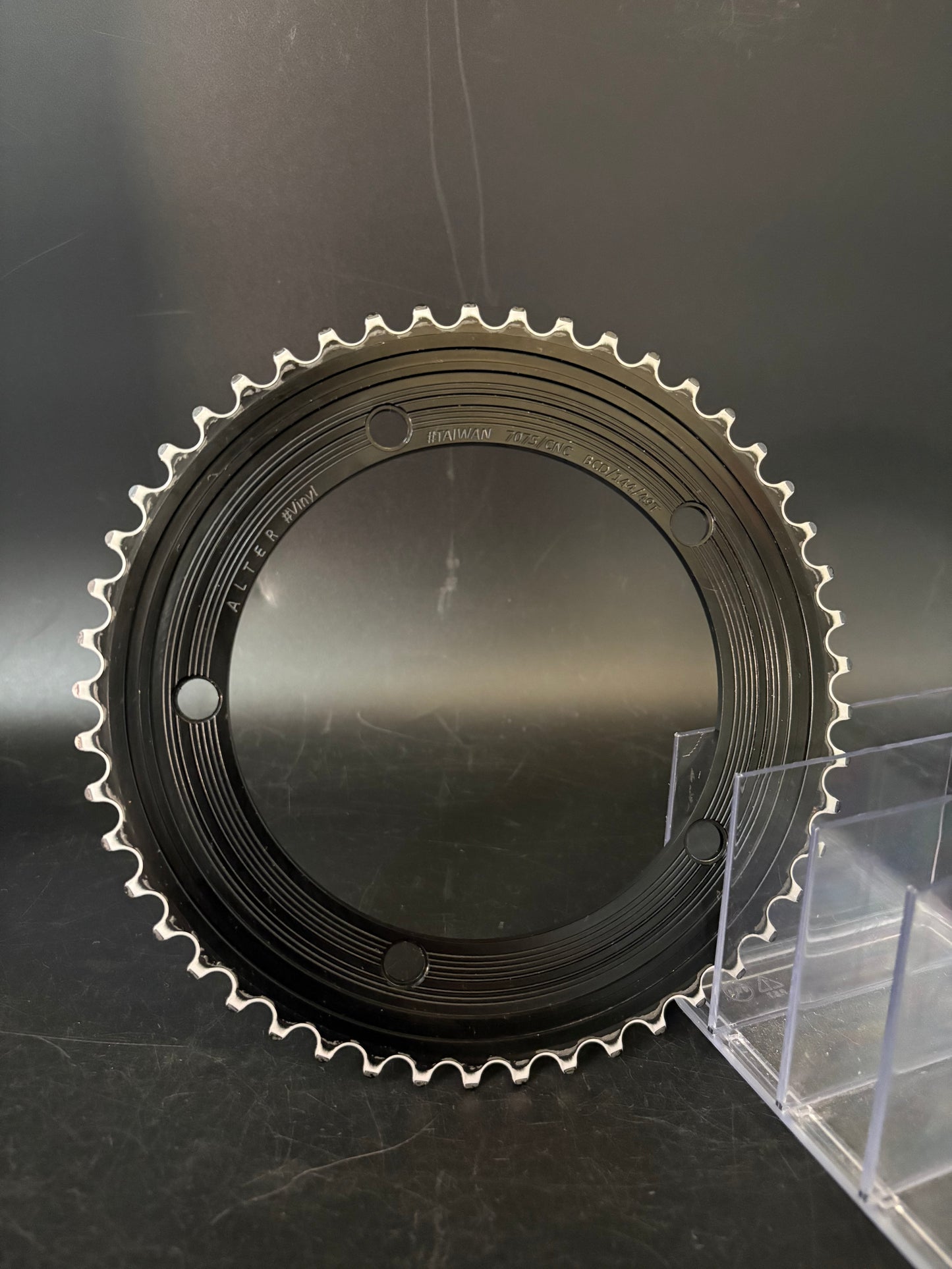 Alter Vinyl Chainring Black 49t