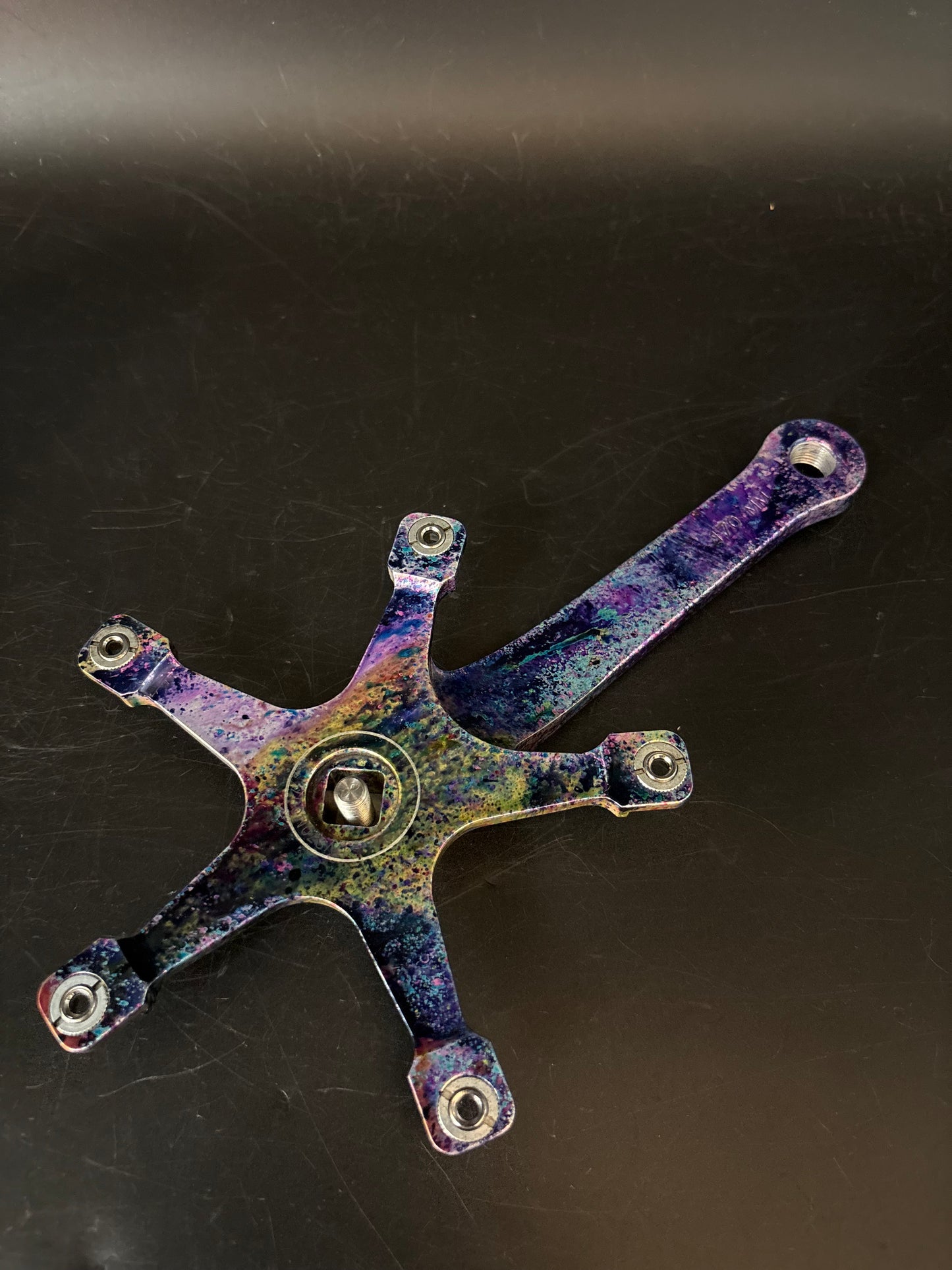Phil Wood Track Cranks Rainbow Ano 170mm