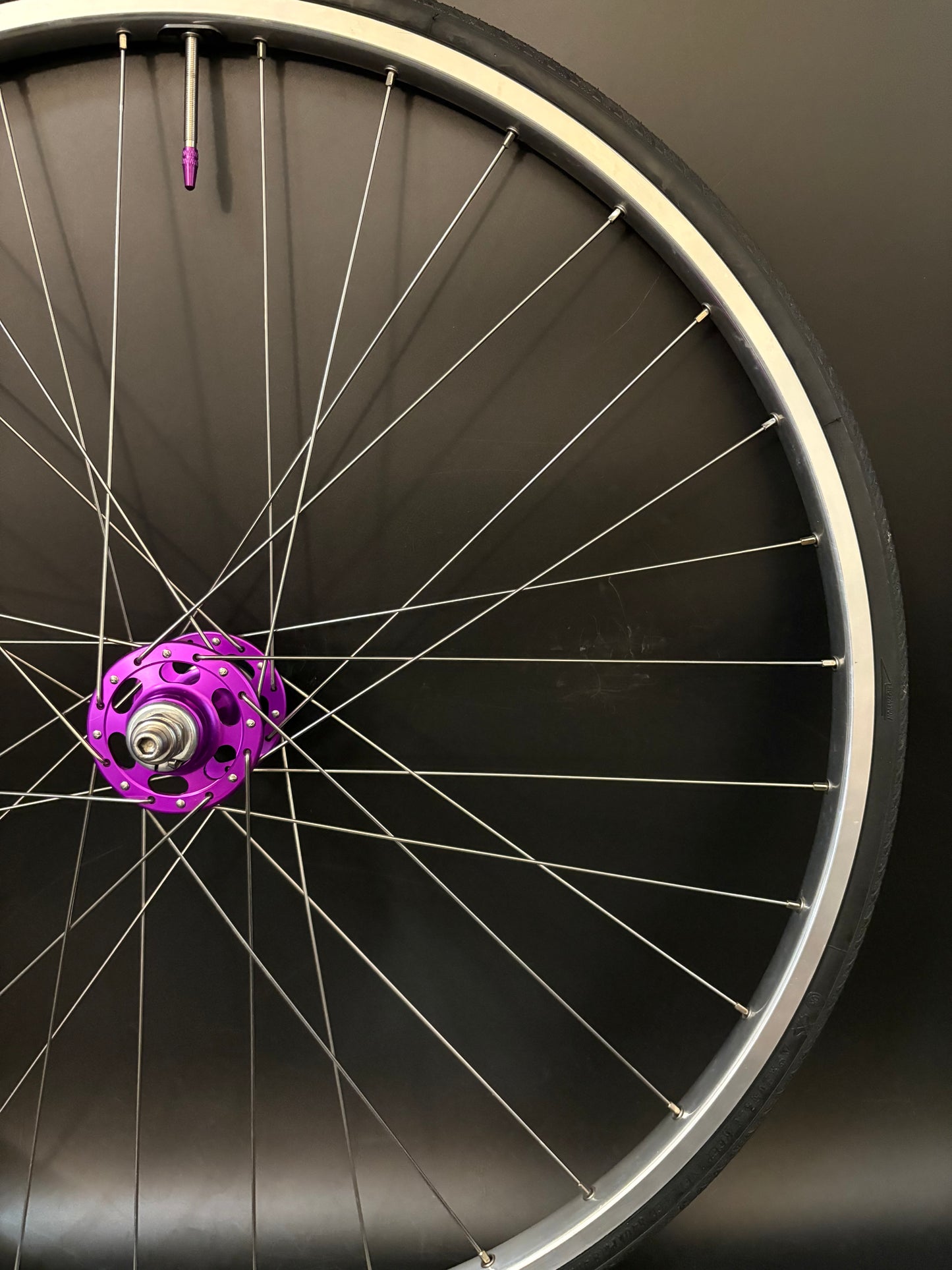 H Plus Son TB14 / Paul Components HF Wheelset Purple 32h