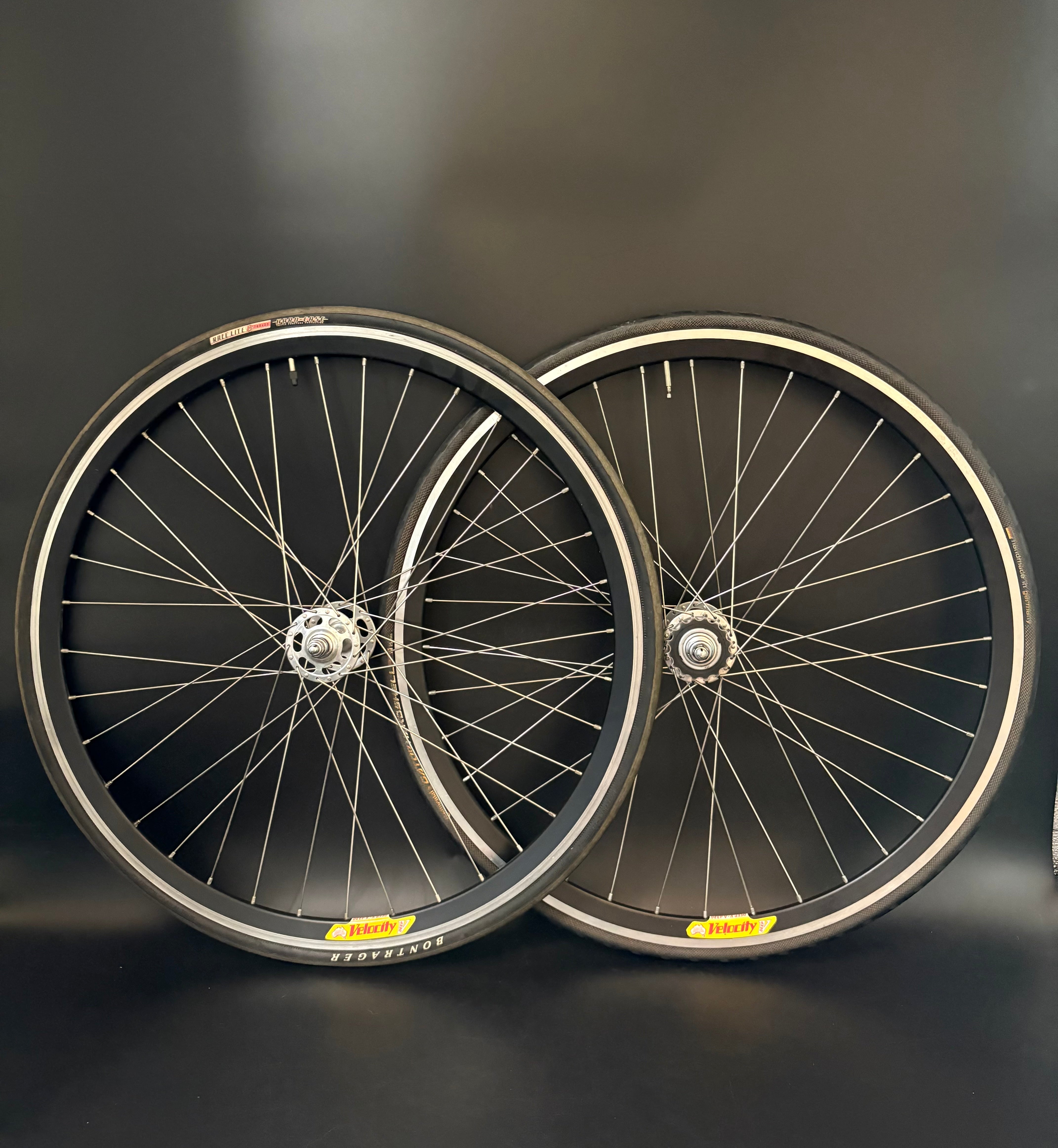 Velocity Deep V / Campagnolo Record HF Wheelset Black 36h – Track Lab
