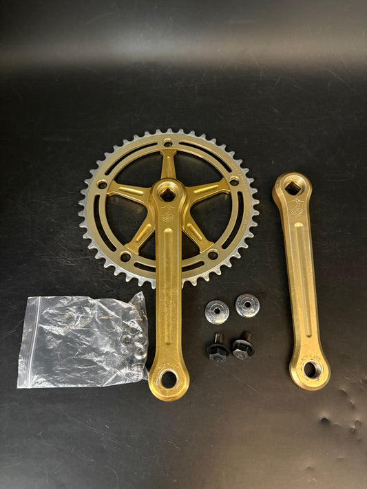 Campagnolo Strada Crankset Gold 170mm 144bcd 44t